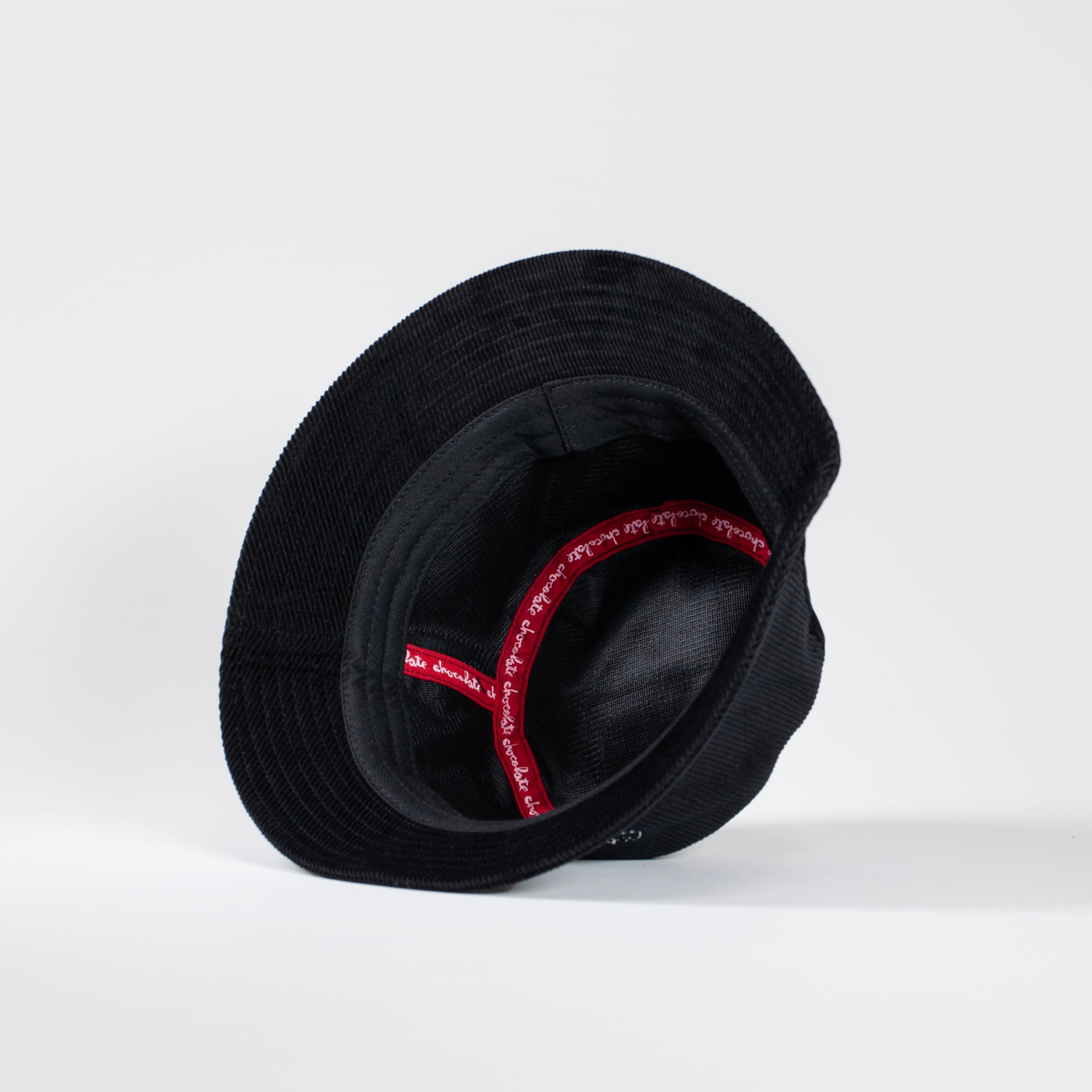 Chocolate 94' Cord Script Bucket Hat - Black - Prime Delux Store