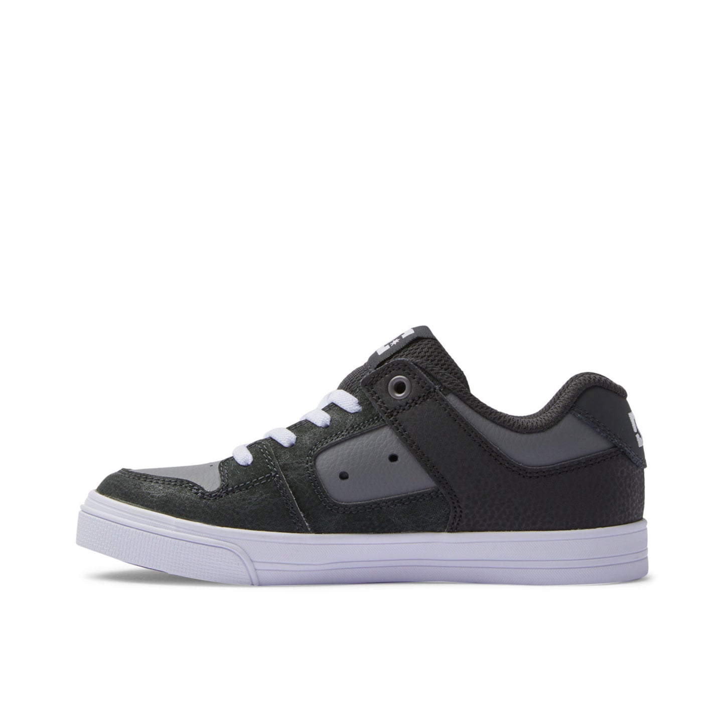 DC Pure Elastic Kids Shoes - Anthracite/ Black - Prime Delux Store