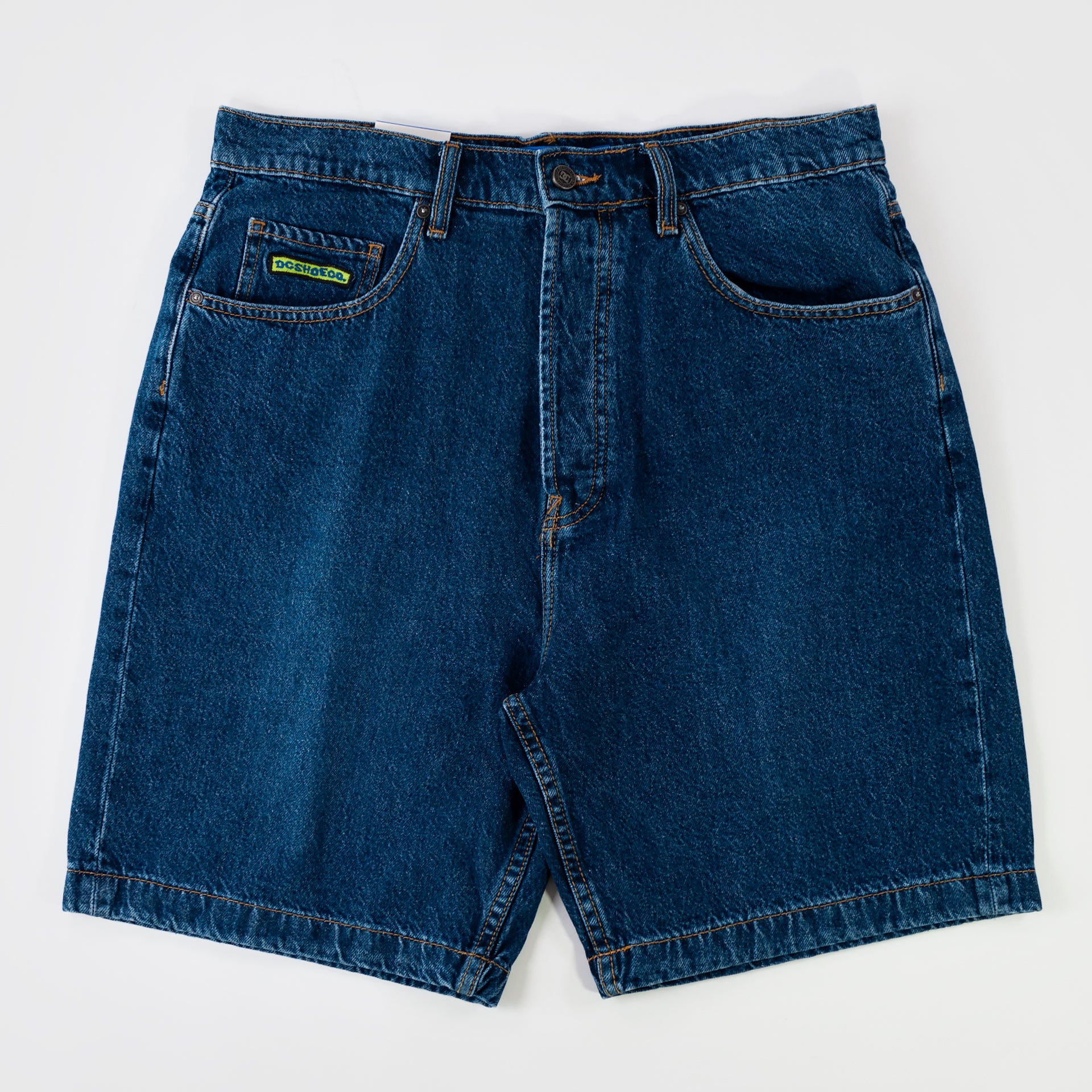 DC Worker Baggy Denim Shorts Stone Indigo