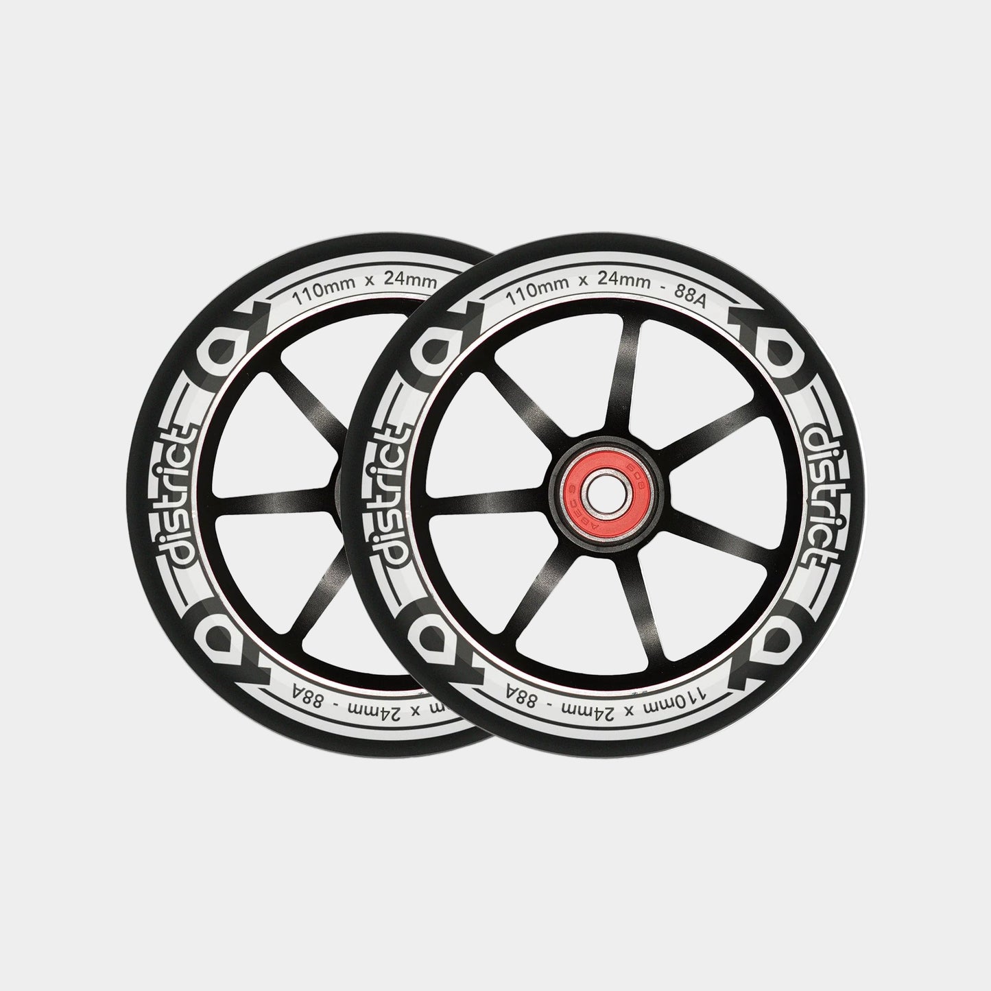 District Scooters S-Series 110mm Wheel - Black/White - Prime Delux Store