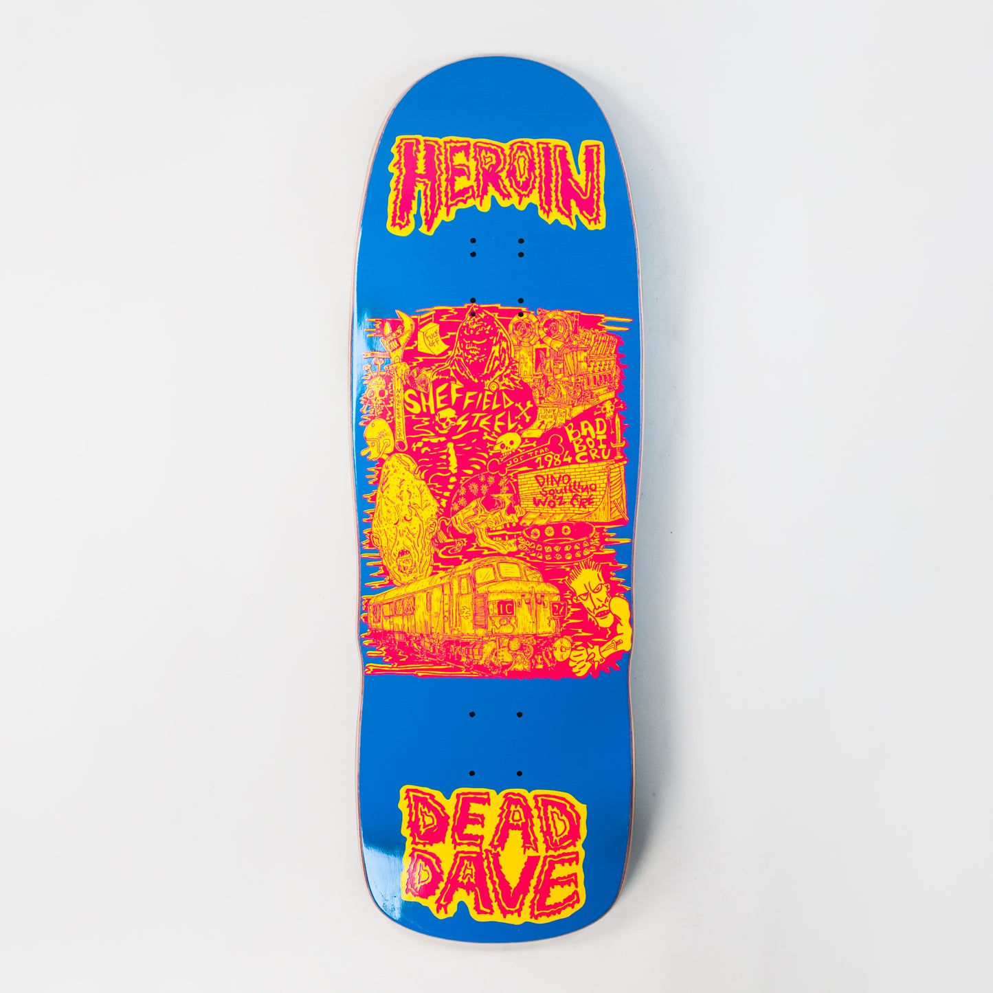 Heroin 10.1" Dead Dave Allegory of Fear Deck - Blue