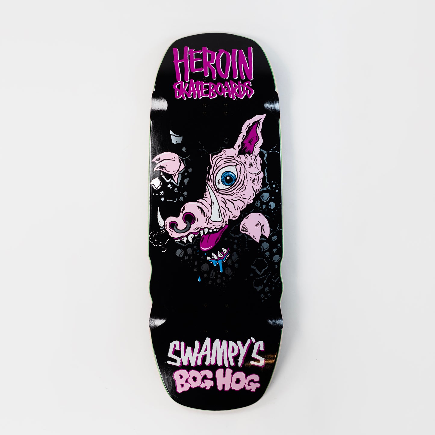 Heroin 10.75" Swampy's Bog Hog Deck - Black - Prime Delux Store