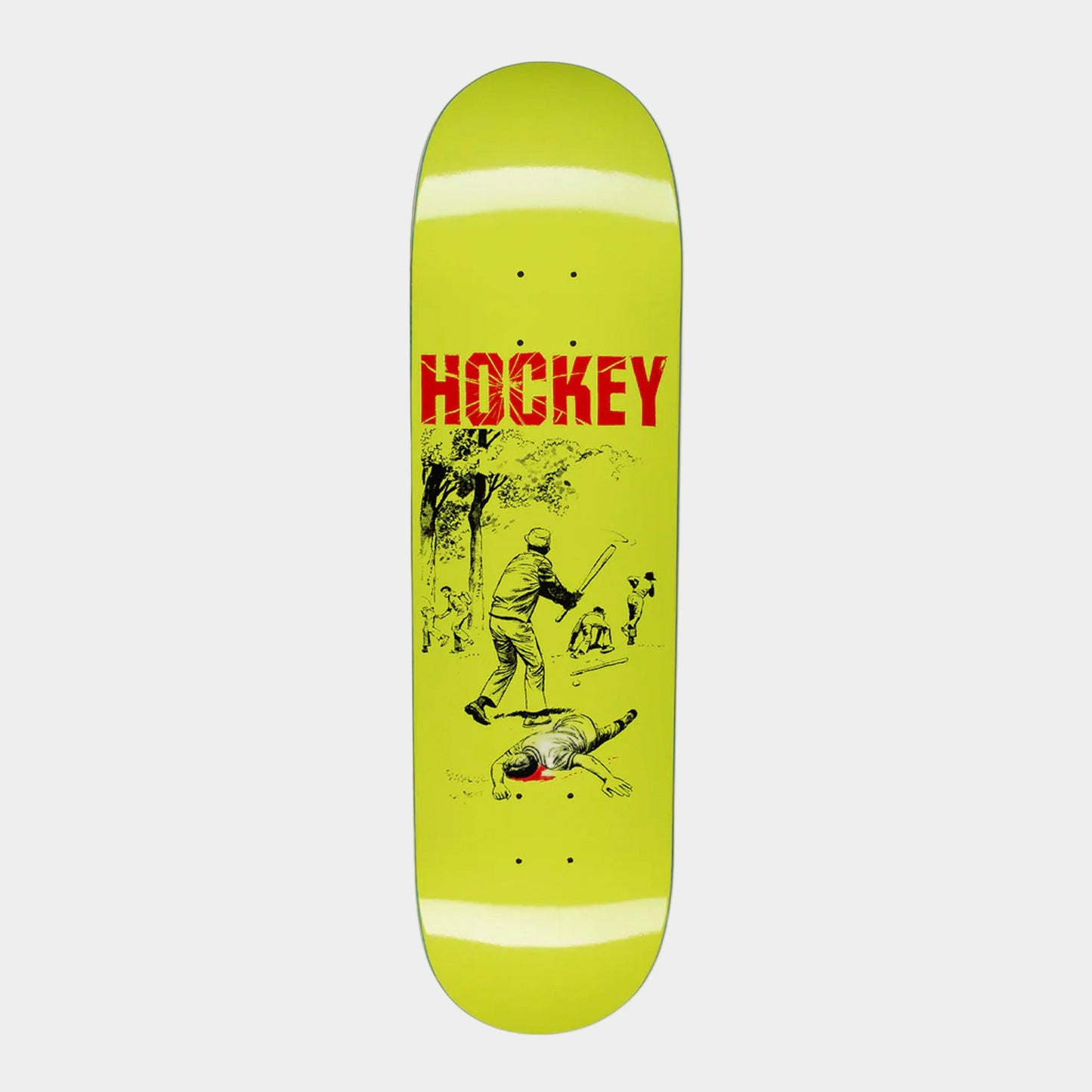 Hockey Skateboards - 8.38" - Baseball Deck - Yellow - Prime Delux Store