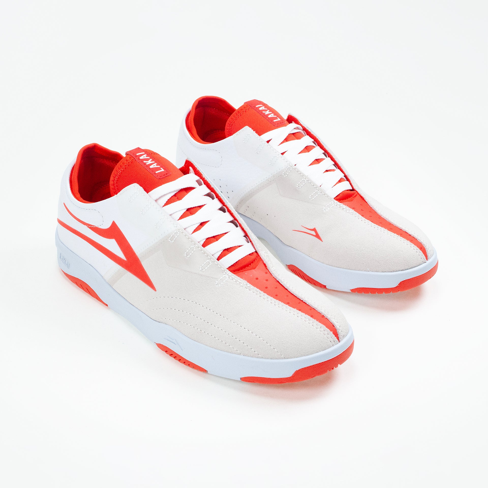 Lakai Mod Cup Skate Shoe - White/ Flame - Prime Delux Store