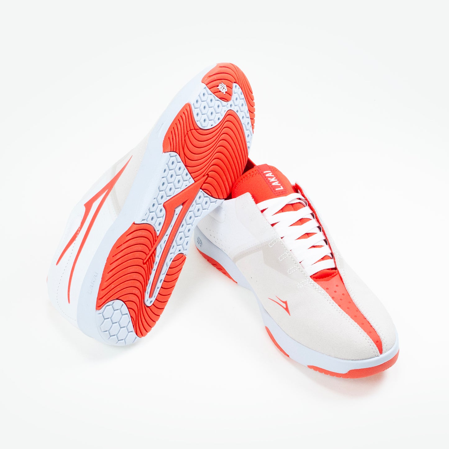 Lakai Mod Cup Skate Shoe - White/ Flame - Prime Delux Store