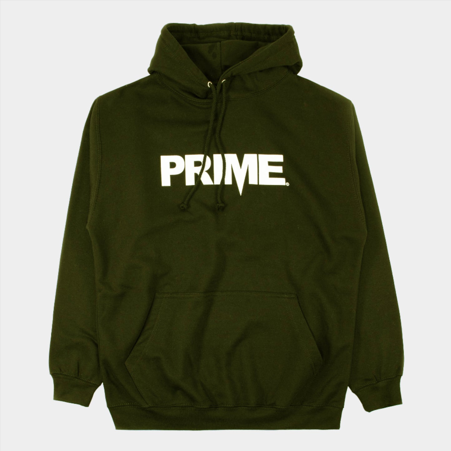 Prime Delux OG Logo Hooded Sweat - Military Green - Prime Delux Store