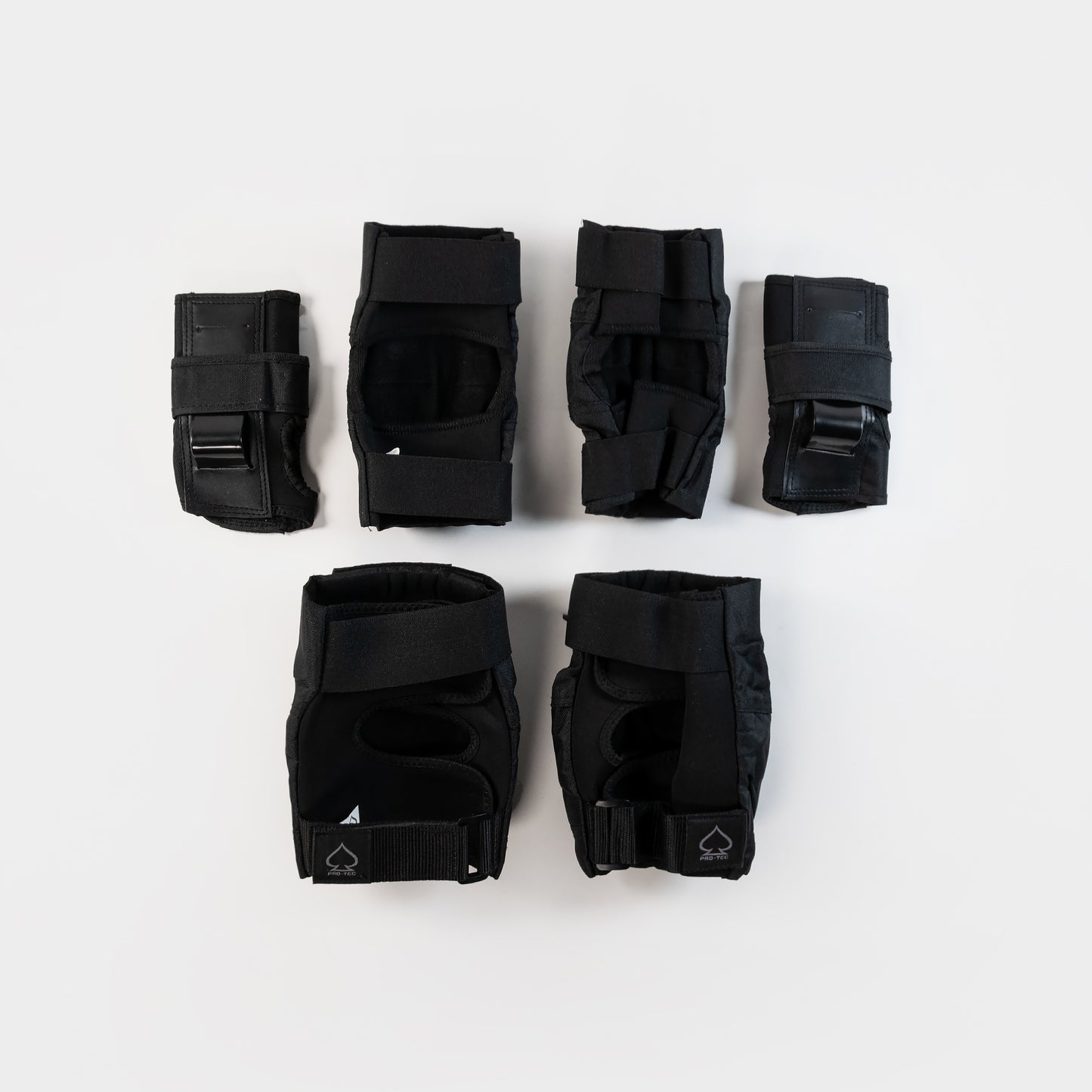 Pro-Tec Street Gear Open Back 3 Pack Pad Set - Black - Prime Delux Store