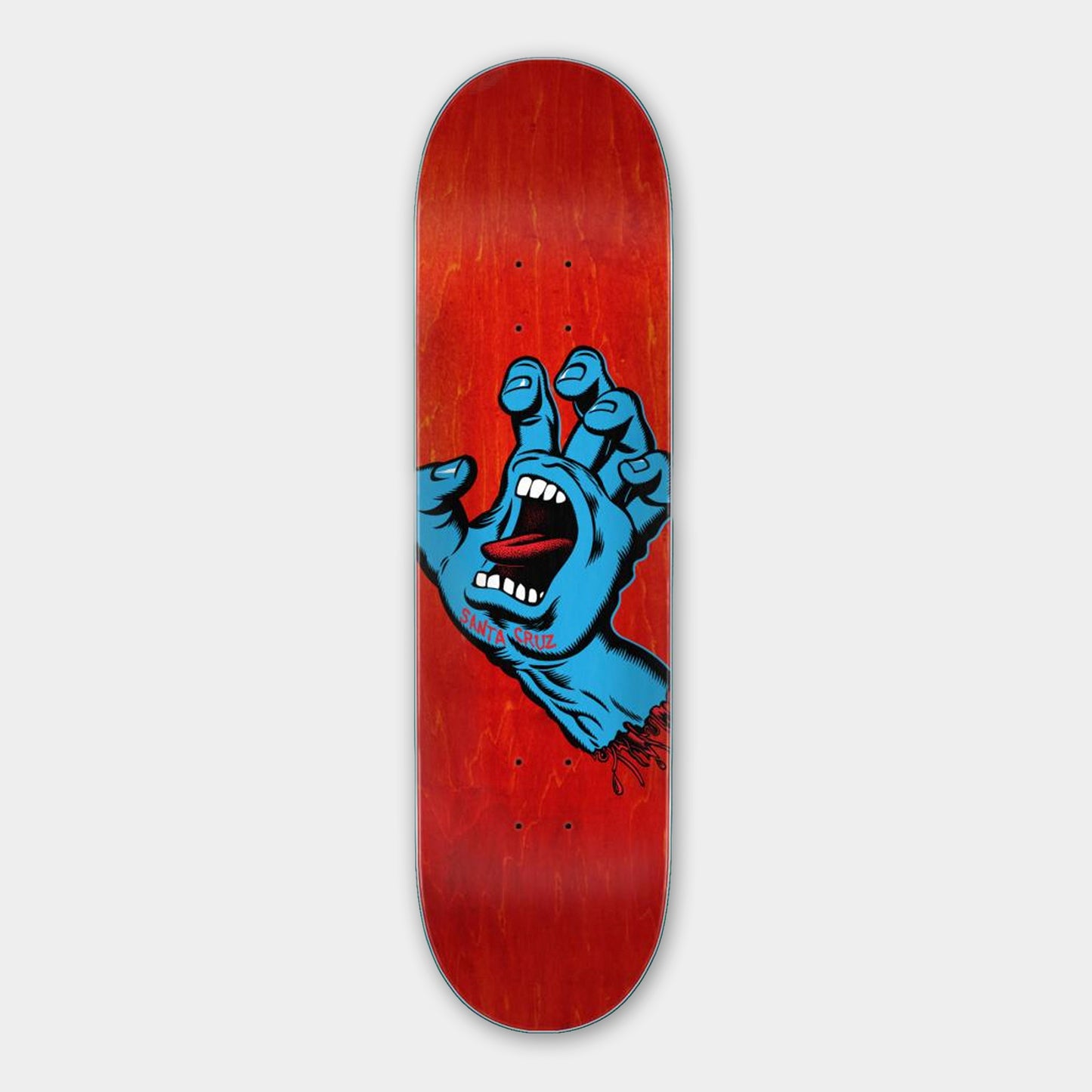 Santa Cruz 8" Screaming Hand Deck - Red - Prime Delux Store