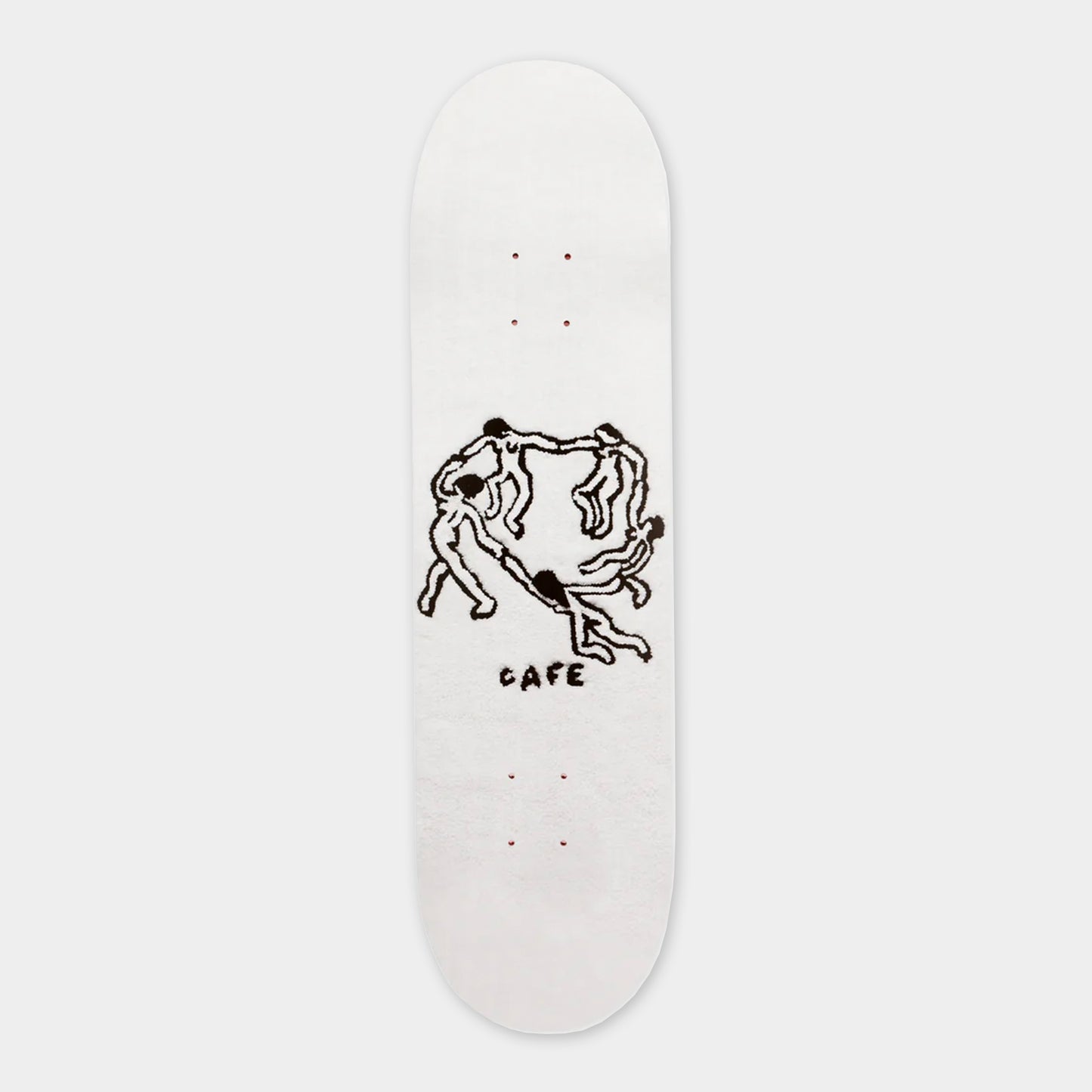 Skateboard Cafe - 8.25" - Dance Circle Deck - White - Prime Delux Store