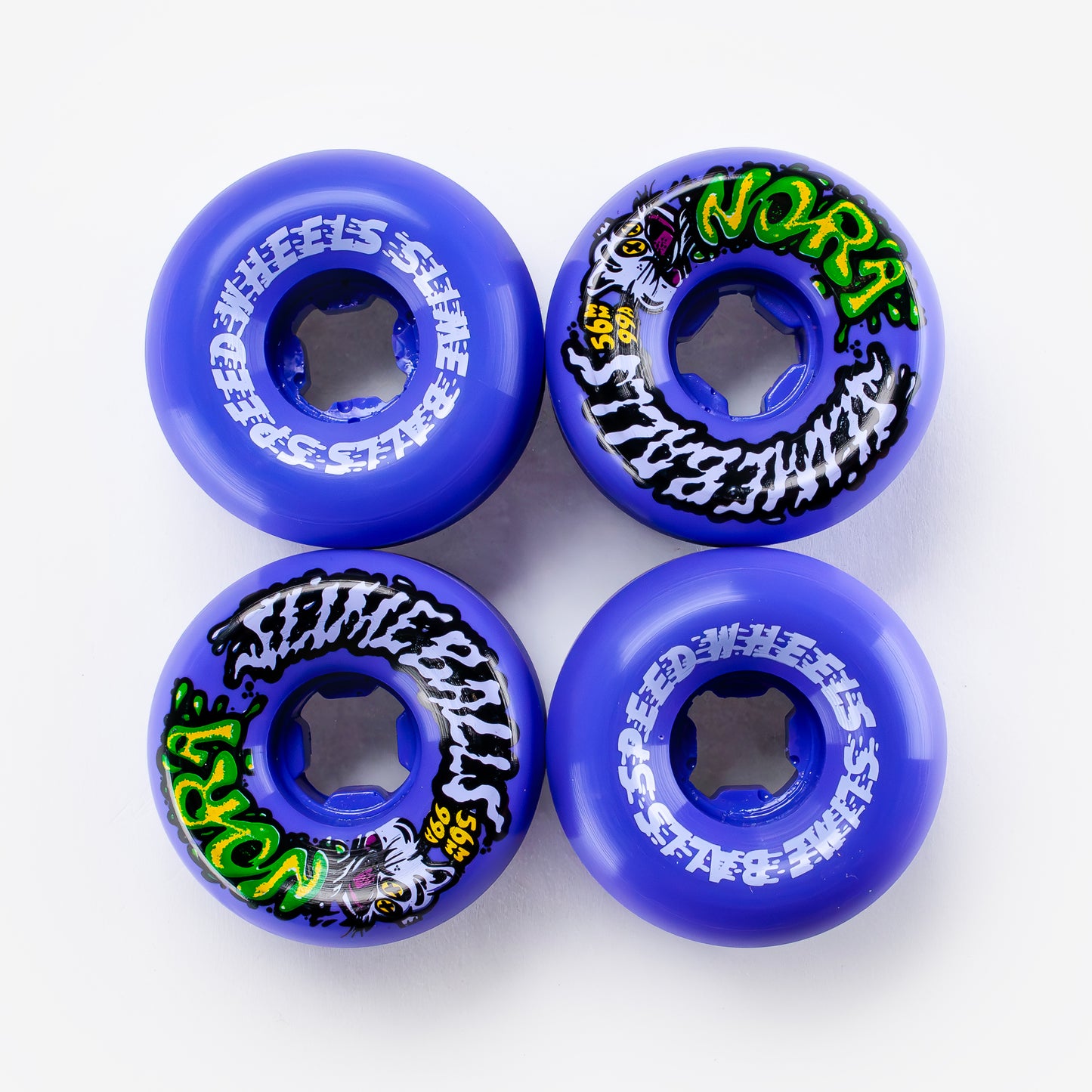 Slime Balls - 56mm - 99a Vasconcellos Guest Vomit Wheels - Purple - Prime Delux Store