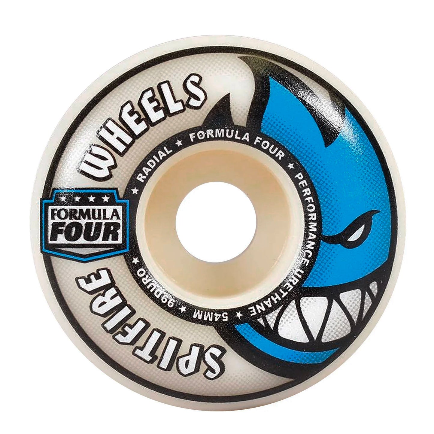 Spitfire - 54mm - 99a Radial Formula Four Wheels - Natural - Prime Delux Store