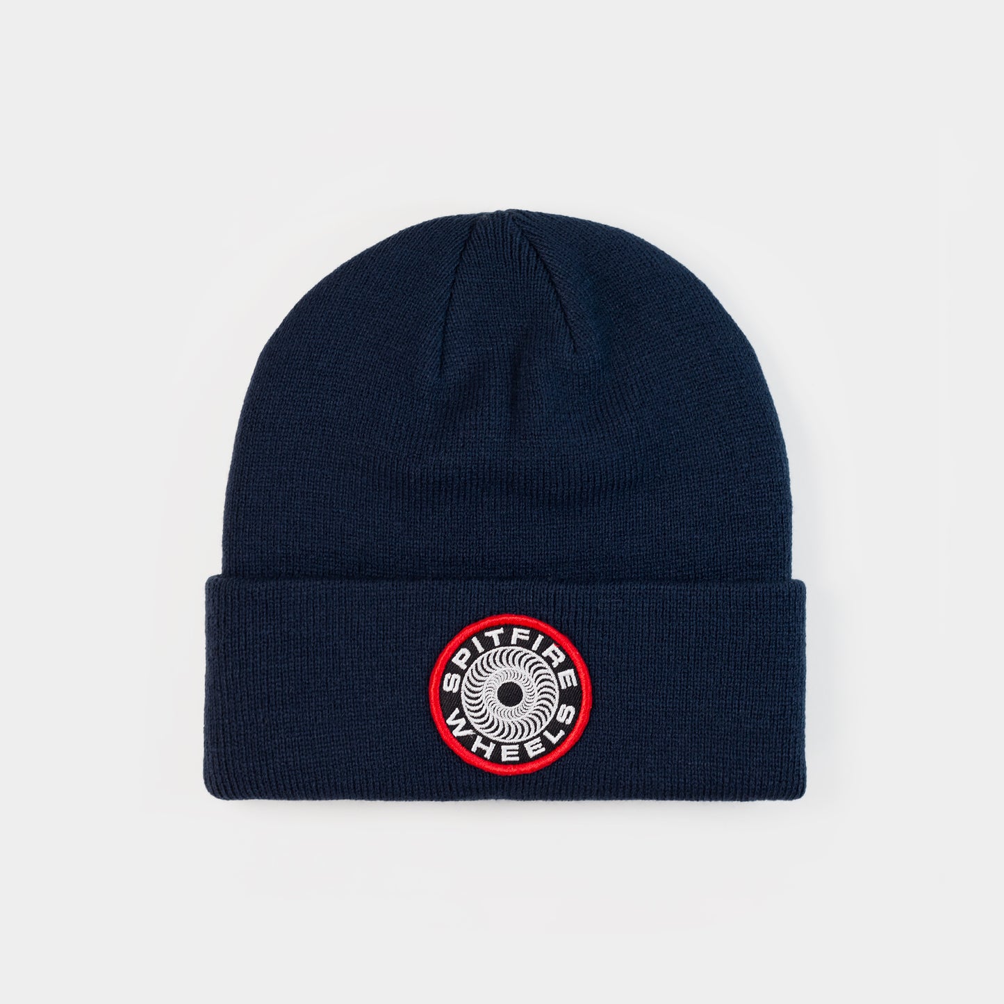 Spitfire 87' Swirl Patch Cuff Beanie - Navy/Black/Red - Prime Delux Store
