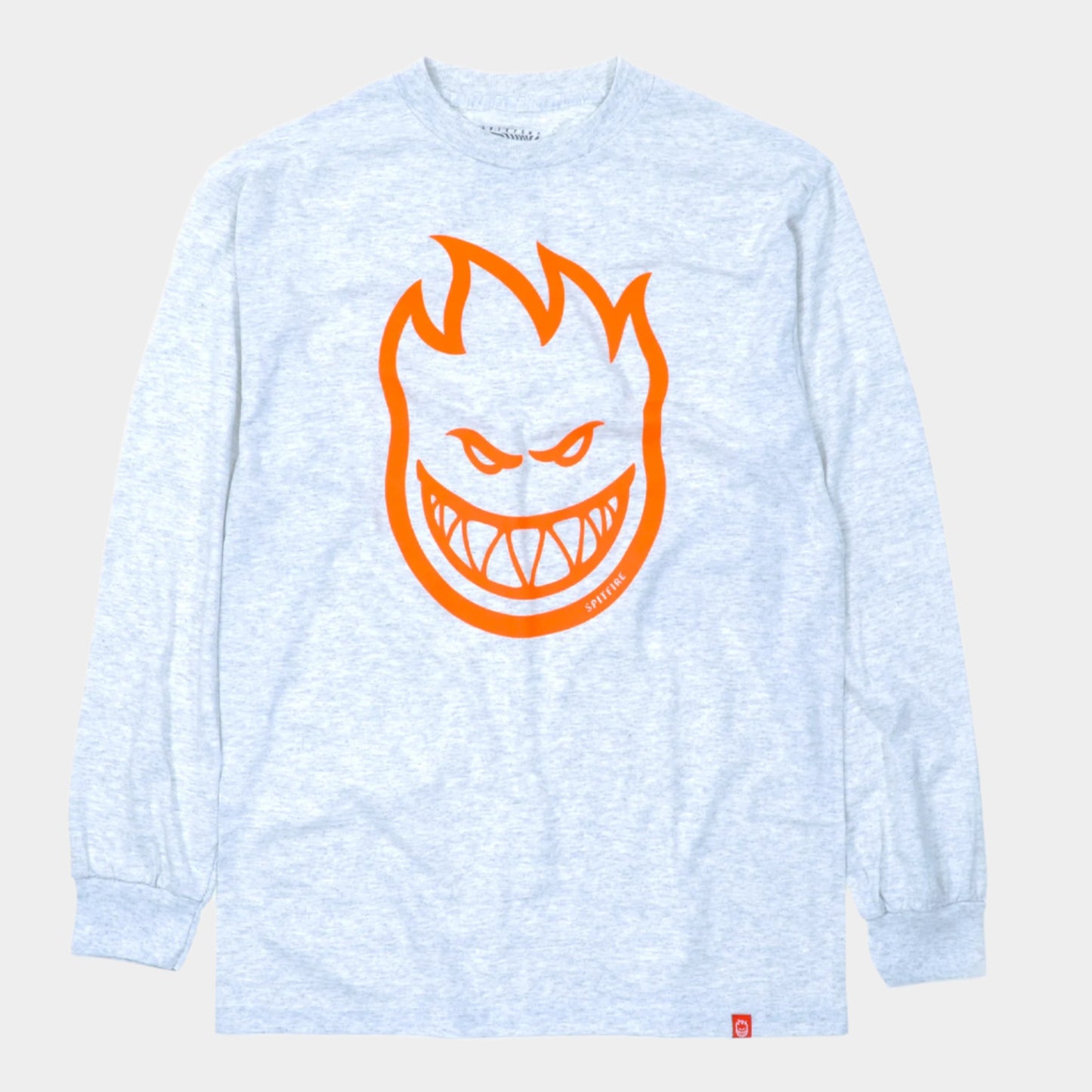 Spitfire Bighead Long Sleeve T-Shirt - Ash / Orange - Prime Delux Store