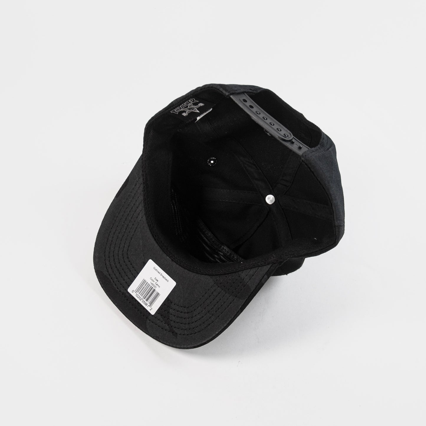 Thrasher Outlined Snapback Cap - Black/Camo - Prime Delux Store