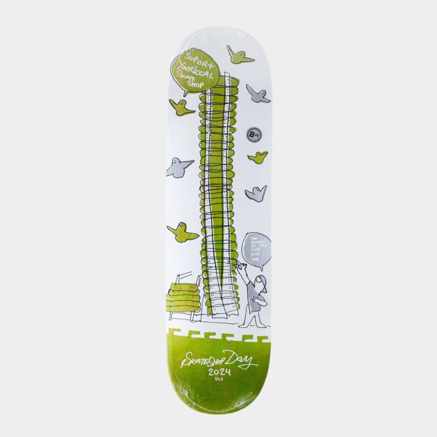 DLX - 8.25" - Mark Gonzales Limited Shop Keeper Decks - Green Veneer - Prime Delux Store