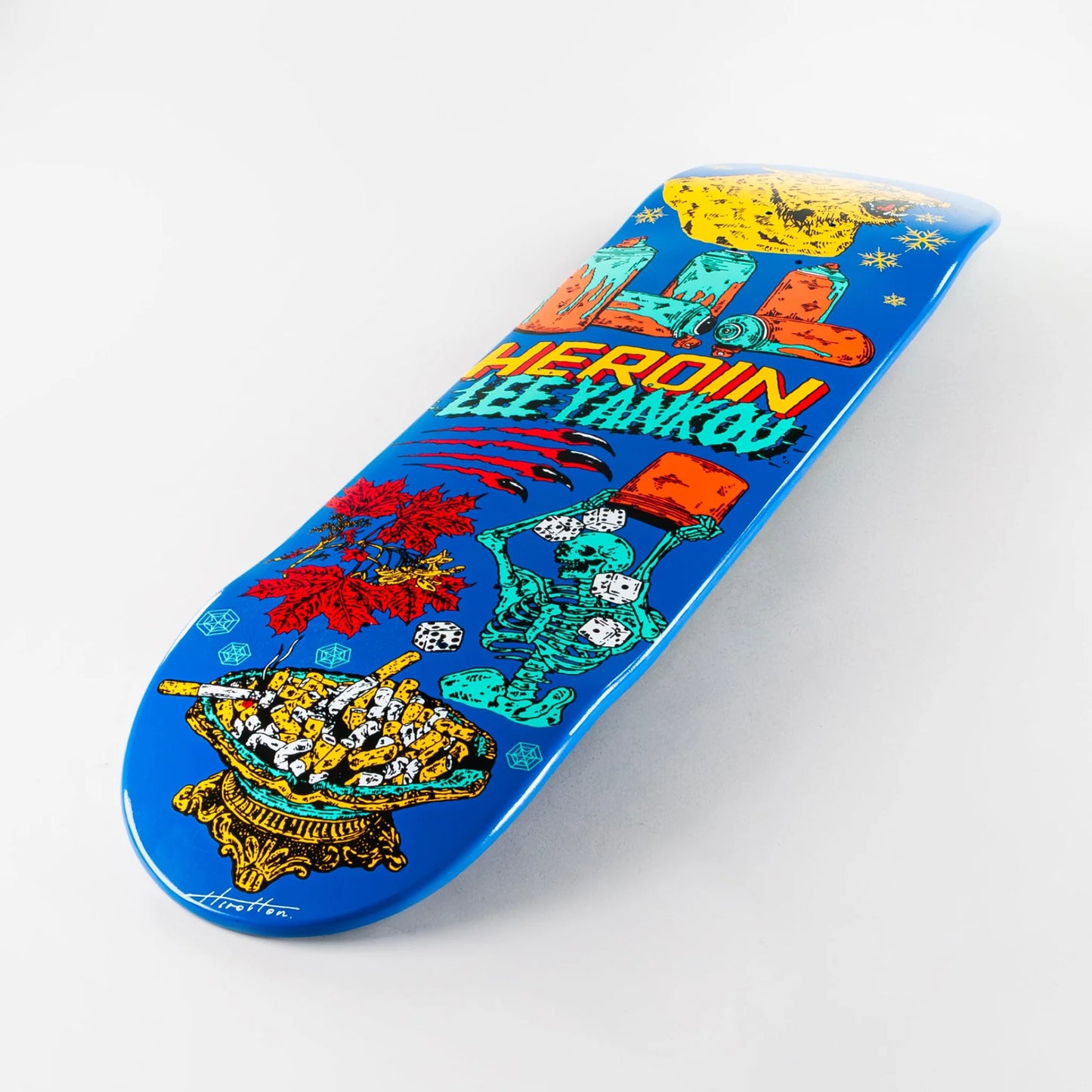 Heroin 8.25" Lee Yankou Life Deck - Blue - Prime Delux Store