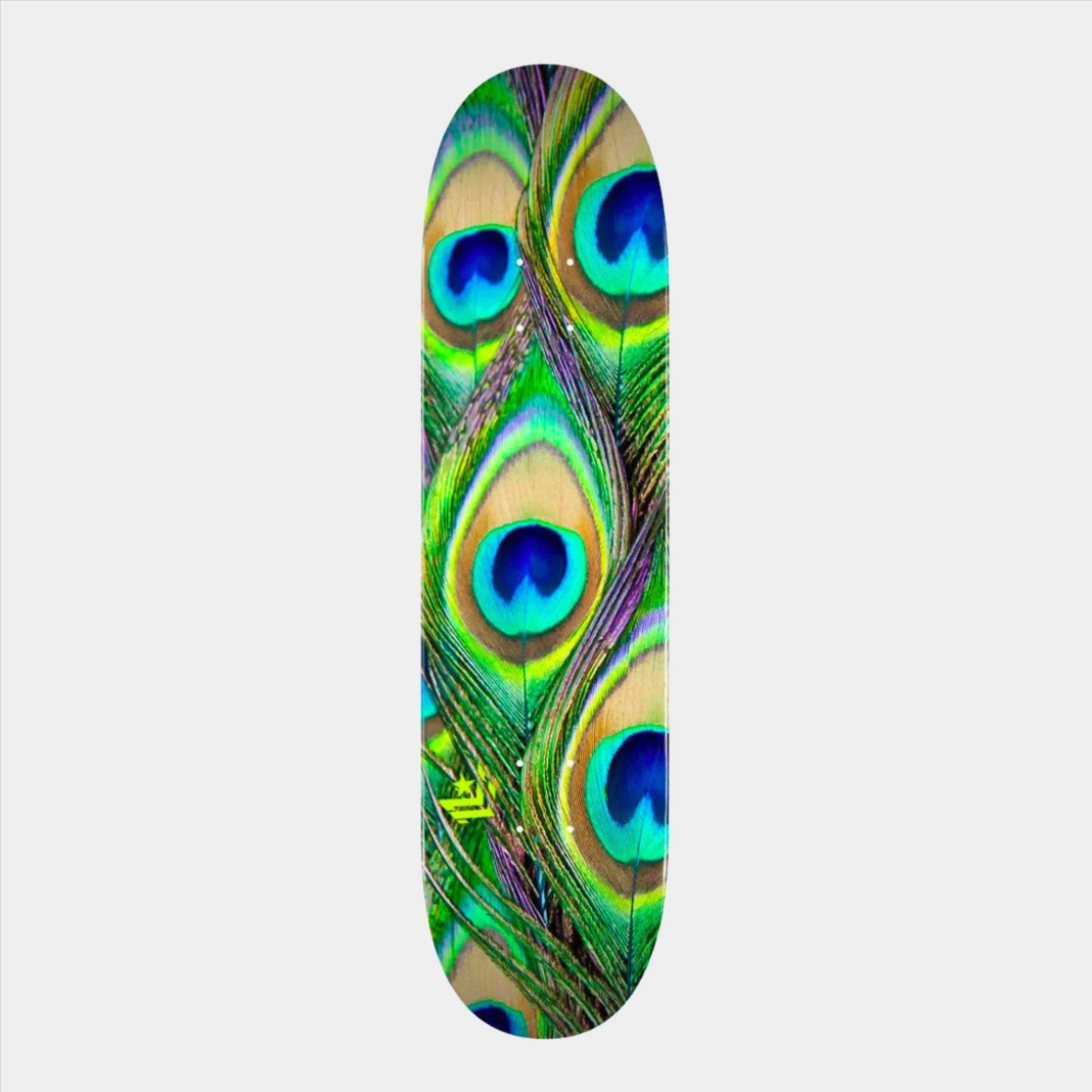 Mini Logo Peacock Feather Mini Deck Multi - 7.5" - Prime Delux Store
