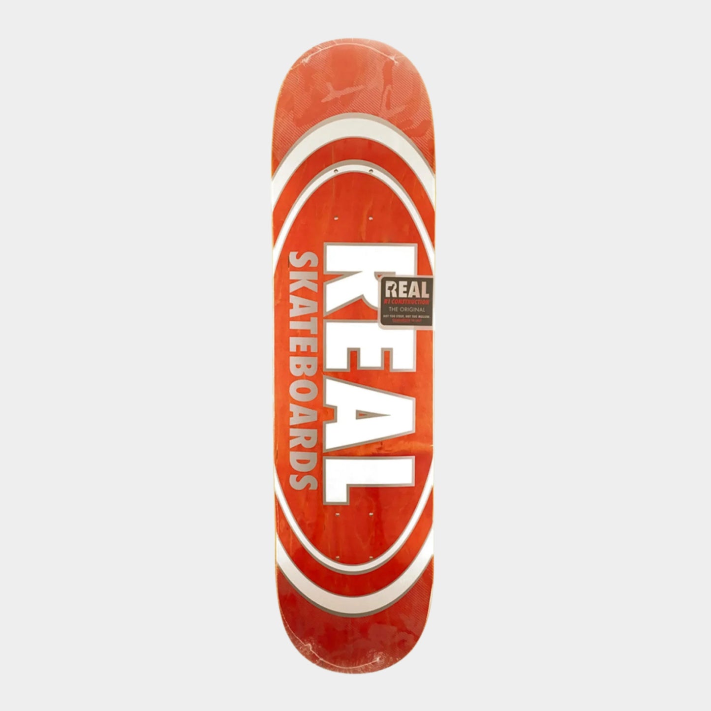 Real Team Oval Pearl Patterns Deck Orange Stain - 8.06" - Prime Delux Store