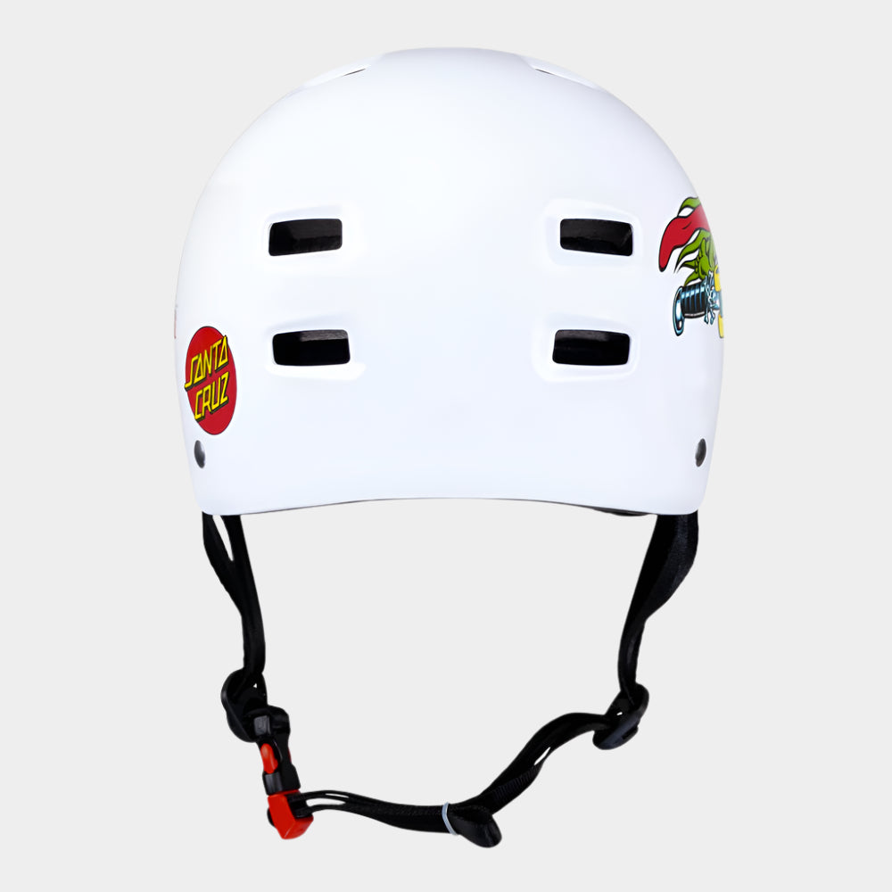 Bullet x Santa Cruz Helmet Slasher Youth - Gloss White - Prime Delux Store