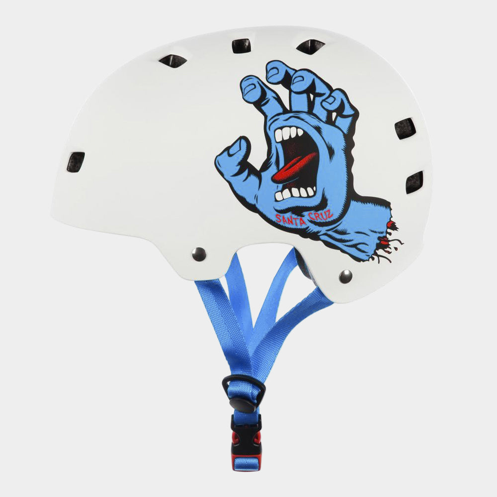 Bullet x Santa Cruz Helmet Screaming Hand - Matt White - Prime Delux Store