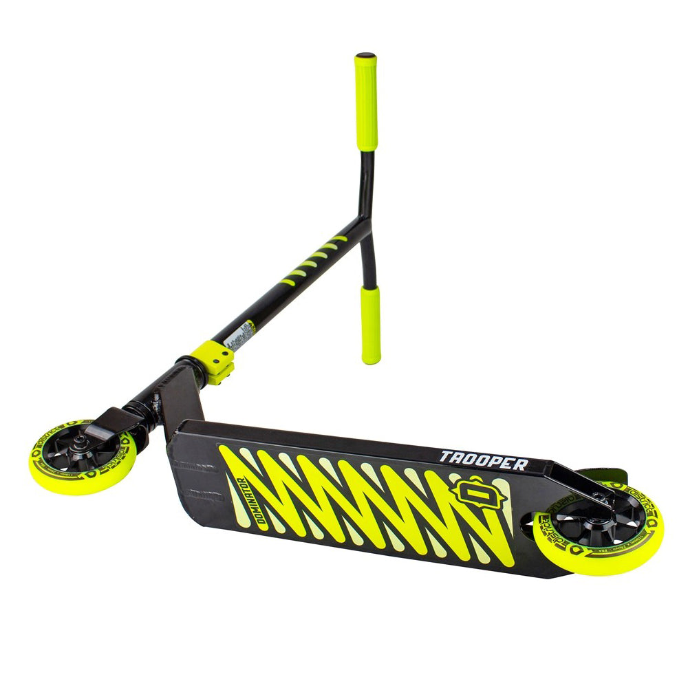 Dominator Trooper Complete Scooter - Black / Neon Yellow - Prime Delux Store