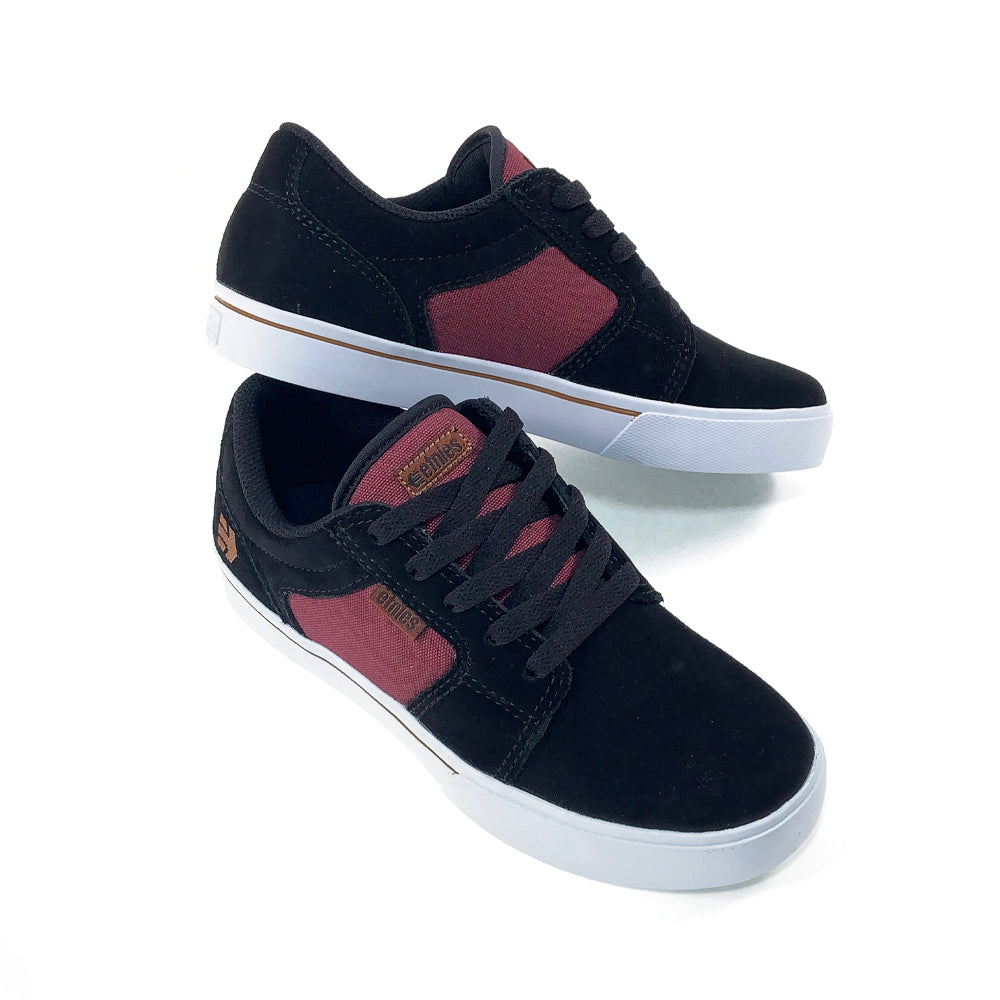 Etnies Barge LS Kids Shoes - Black / Red - Prime Delux Store