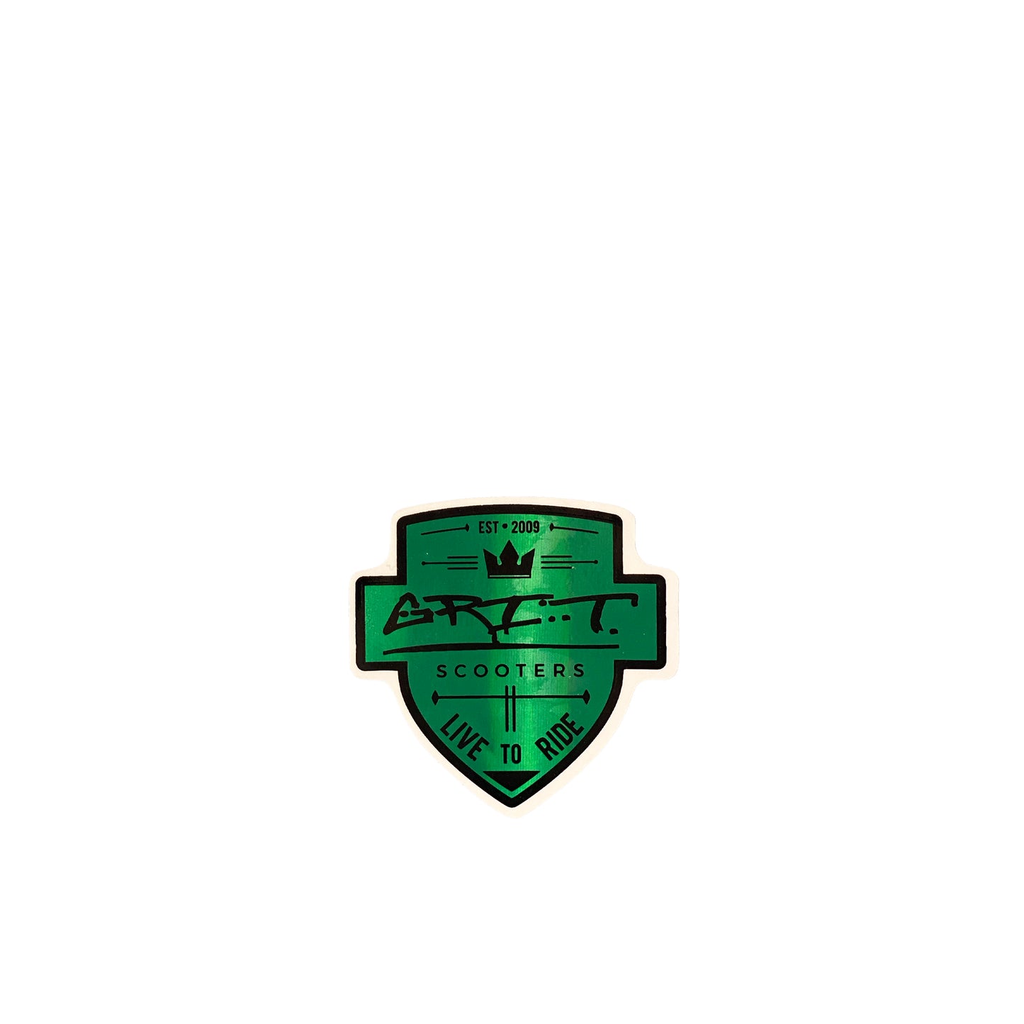 Grit Scooters Shield Sticker - Green - Prime Delux Store