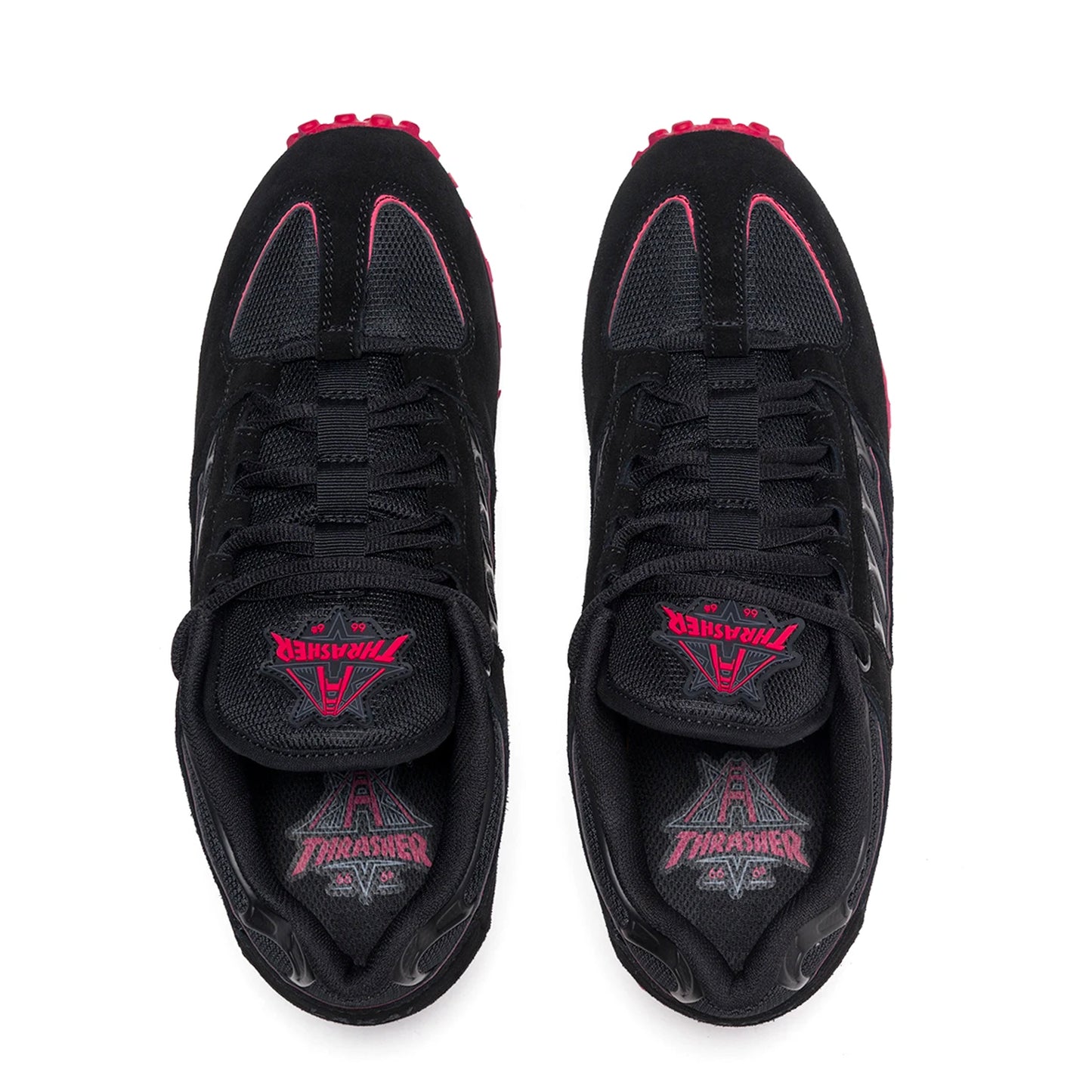 Lakai Carrol x Thrasher Shoe - Black / Red - Prime Delux Store