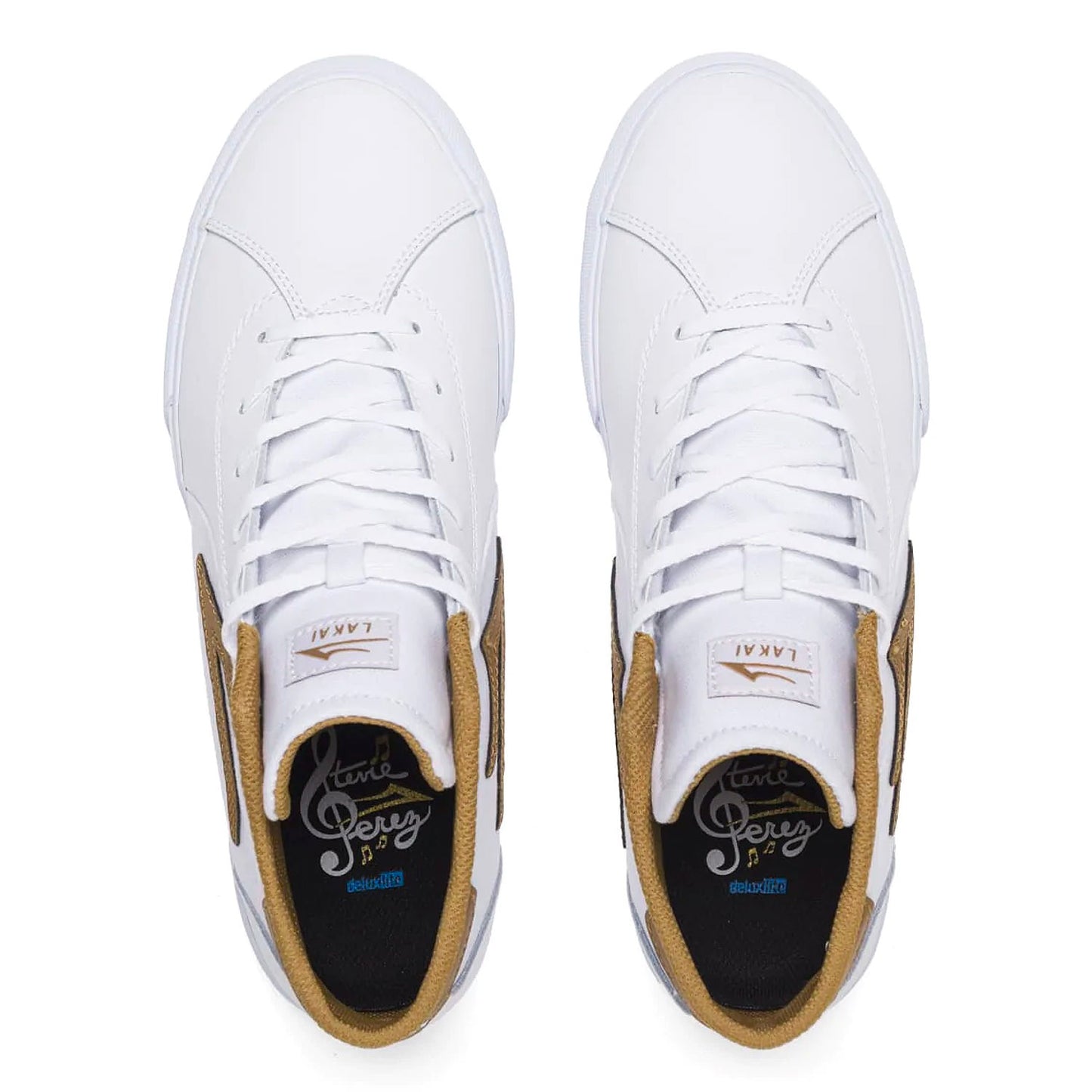 Lakai Flaco II Mid - White / Tobacco Suede - Prime Delux Store
