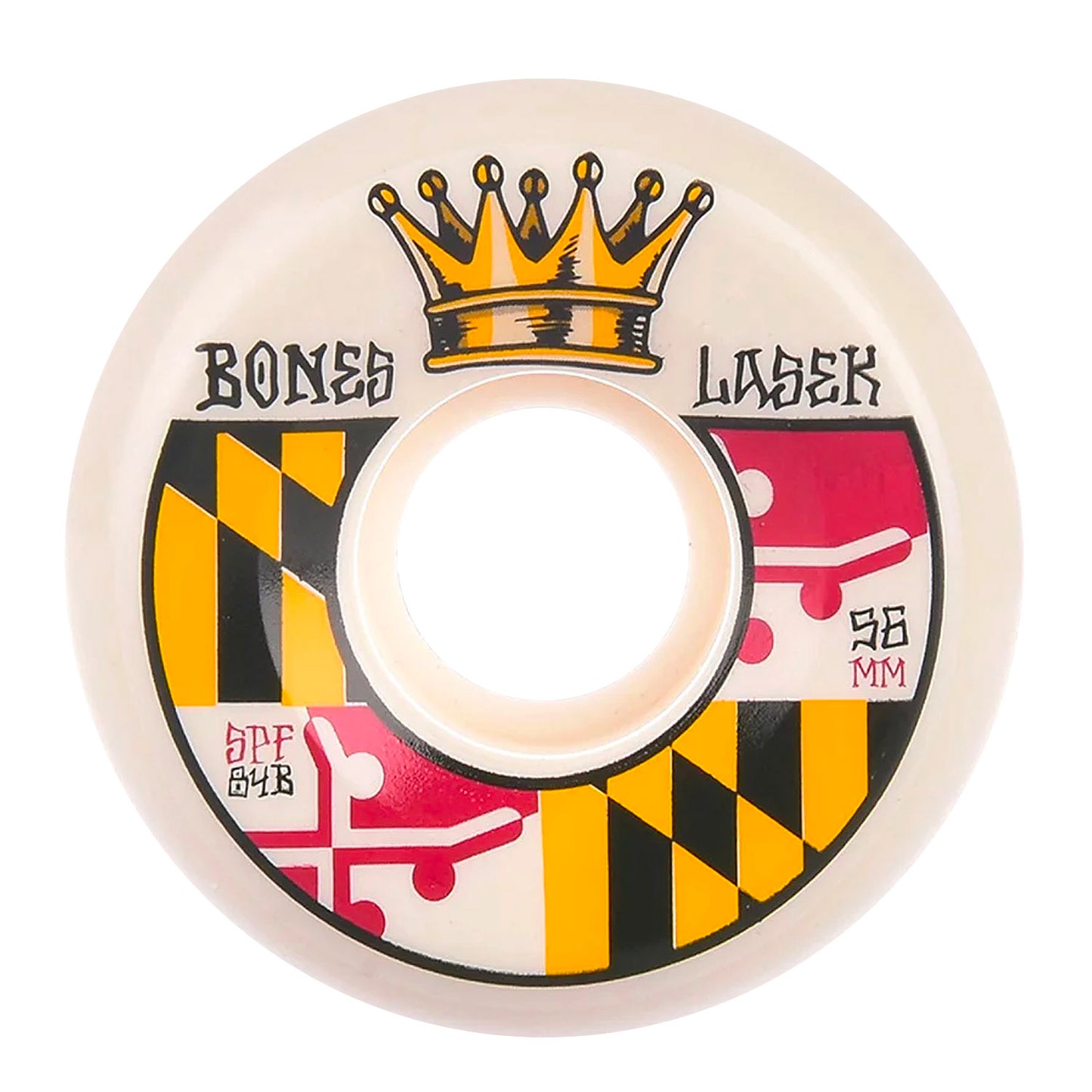 Bones - 56mm - SPF Lasek State Crest 84B(104a) - White - Prime Delux Store