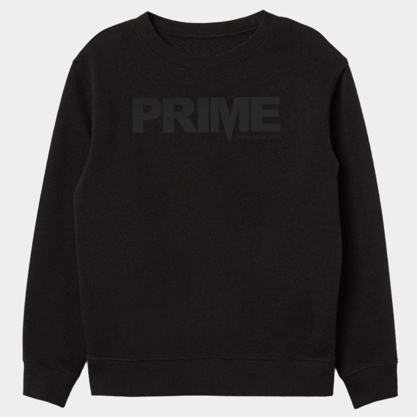 Prime Delux OG Logo Crew - Black / Black - Prime Delux Store