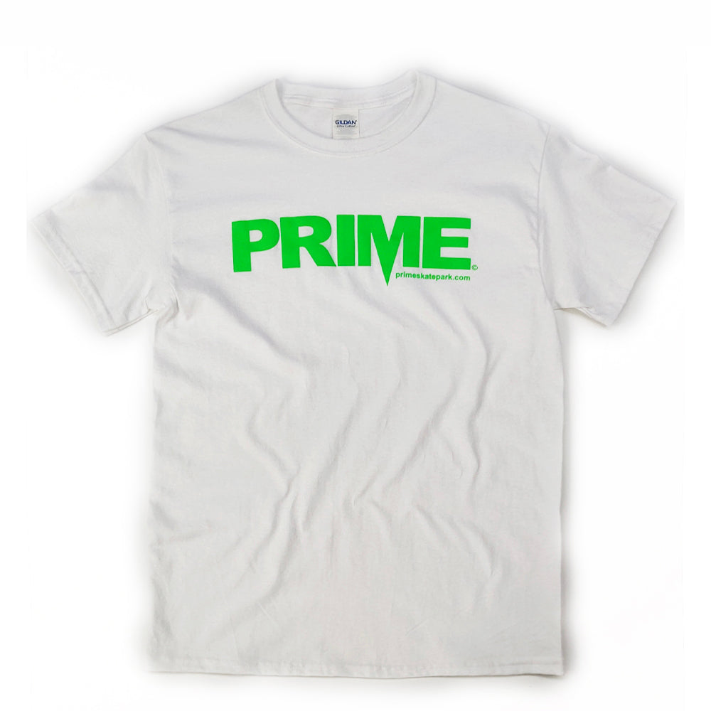 P. White green print t-shirt - Deluxis