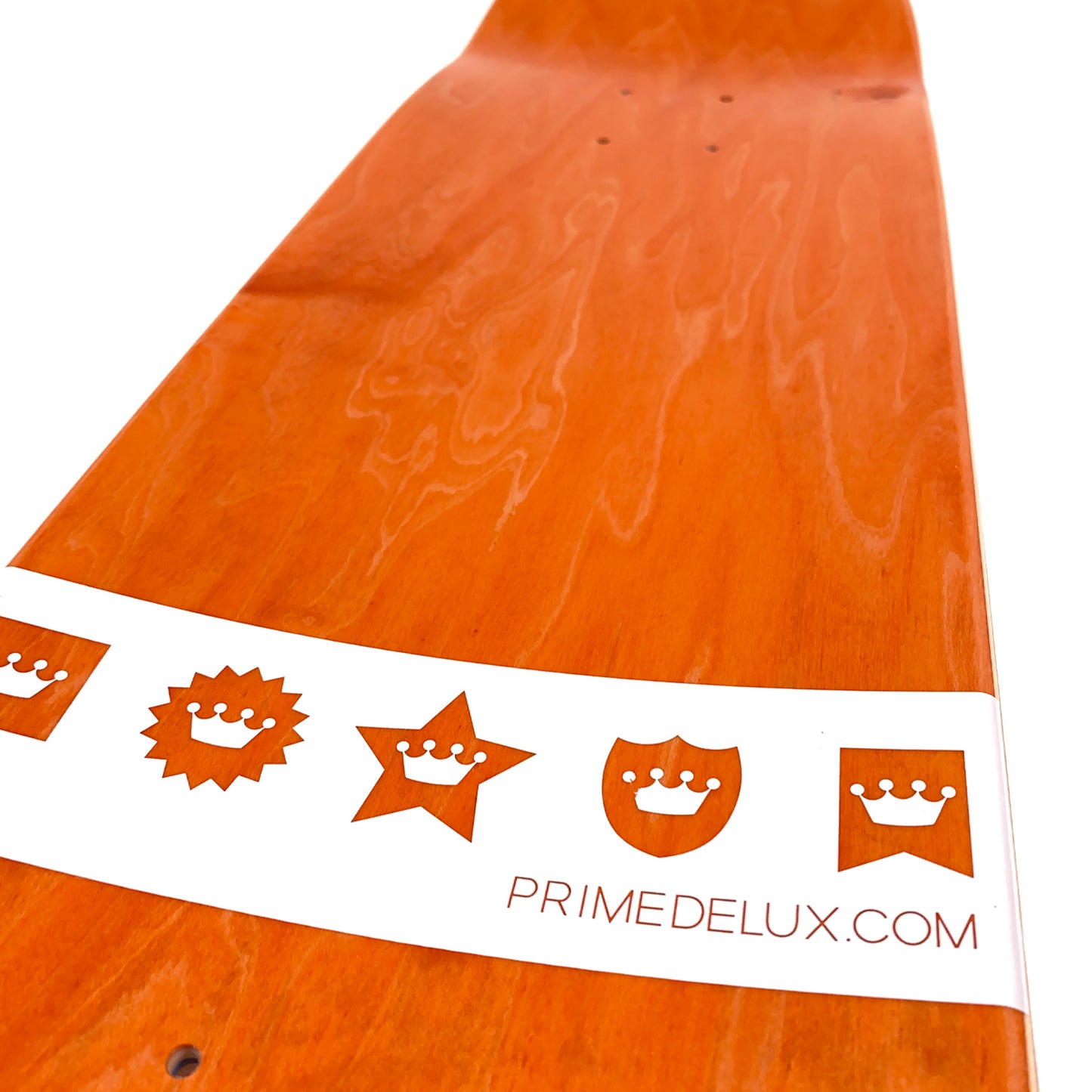 Prime Delux - 8" - O.G Invert Deck - White / Red - Prime Delux Store