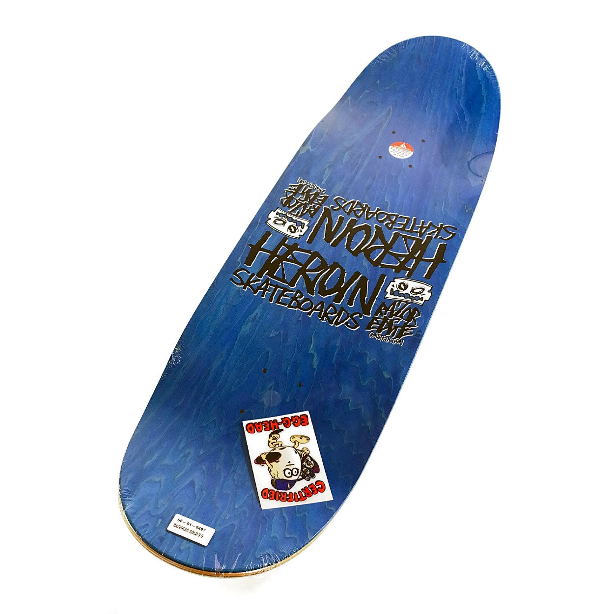Heroin Skateboards - 9.5" - Razor Egg Deck - Gold - Prime Delux Store