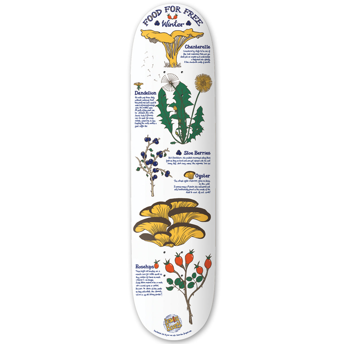 The Drawing Boards - 8.0" - Food for Free - Winter Deck - Prime Delux Store