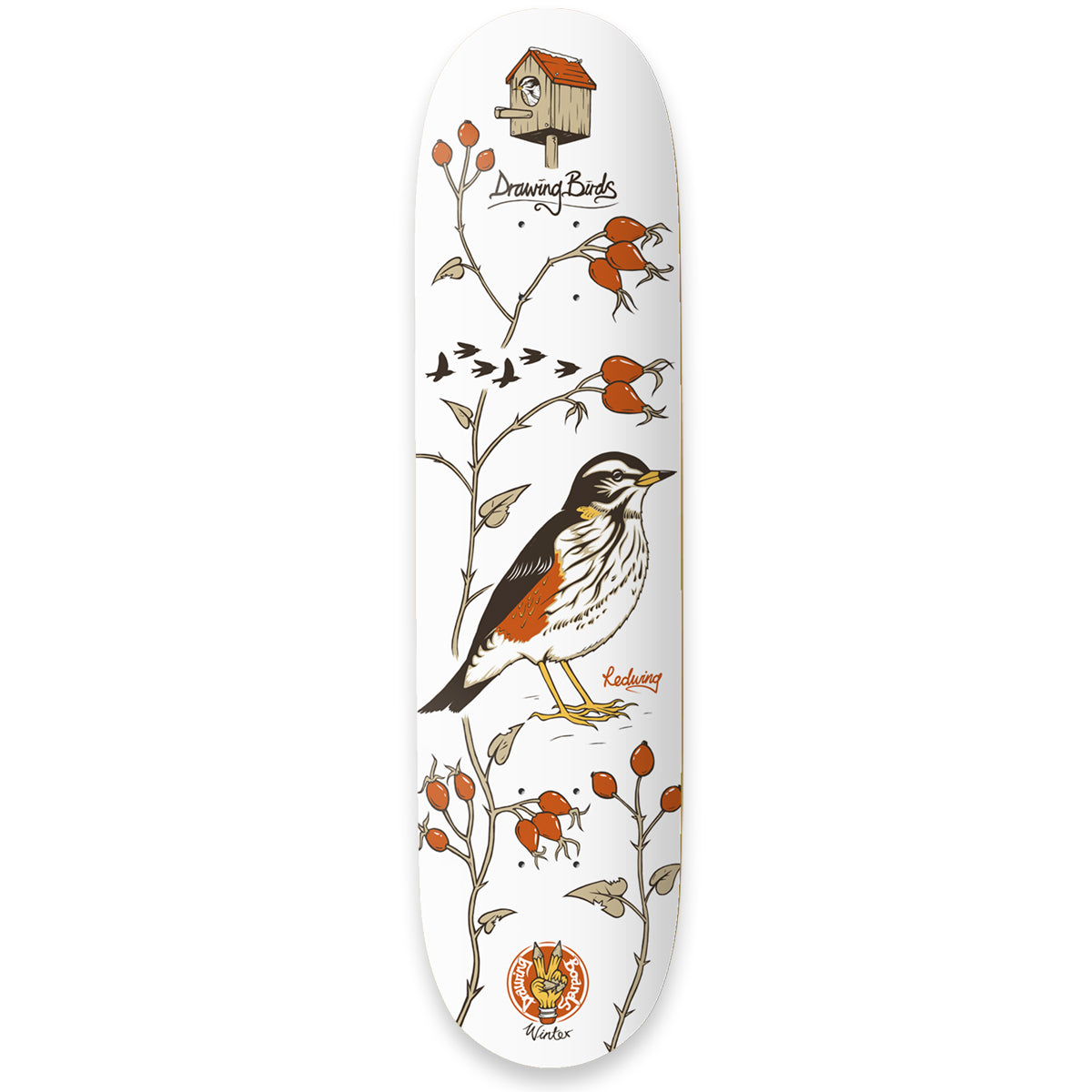 The Drawing Boards - 8.25" - Seasonal Birds - Redwing Deck - Prime Delux Store