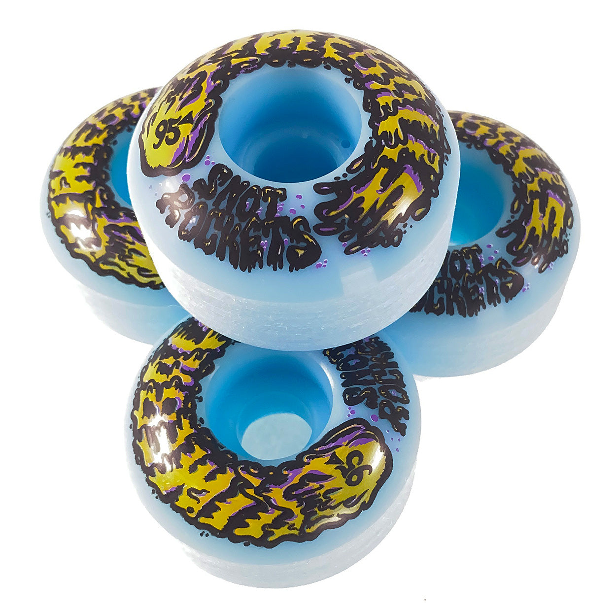 Slime Balls - 53mm - Snot Rockets Pastel Wheels 95a - Blue - Prime Delux Store