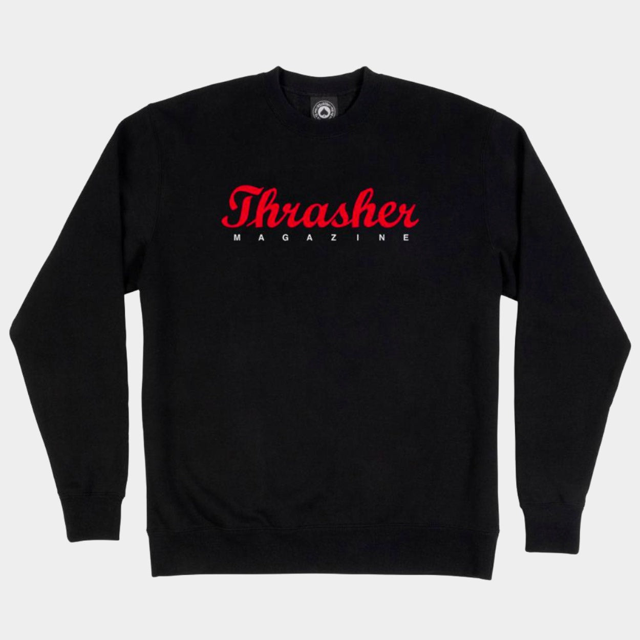 Thrasher - Script - Crew Sweatshirt - Black - Prime Delux Store