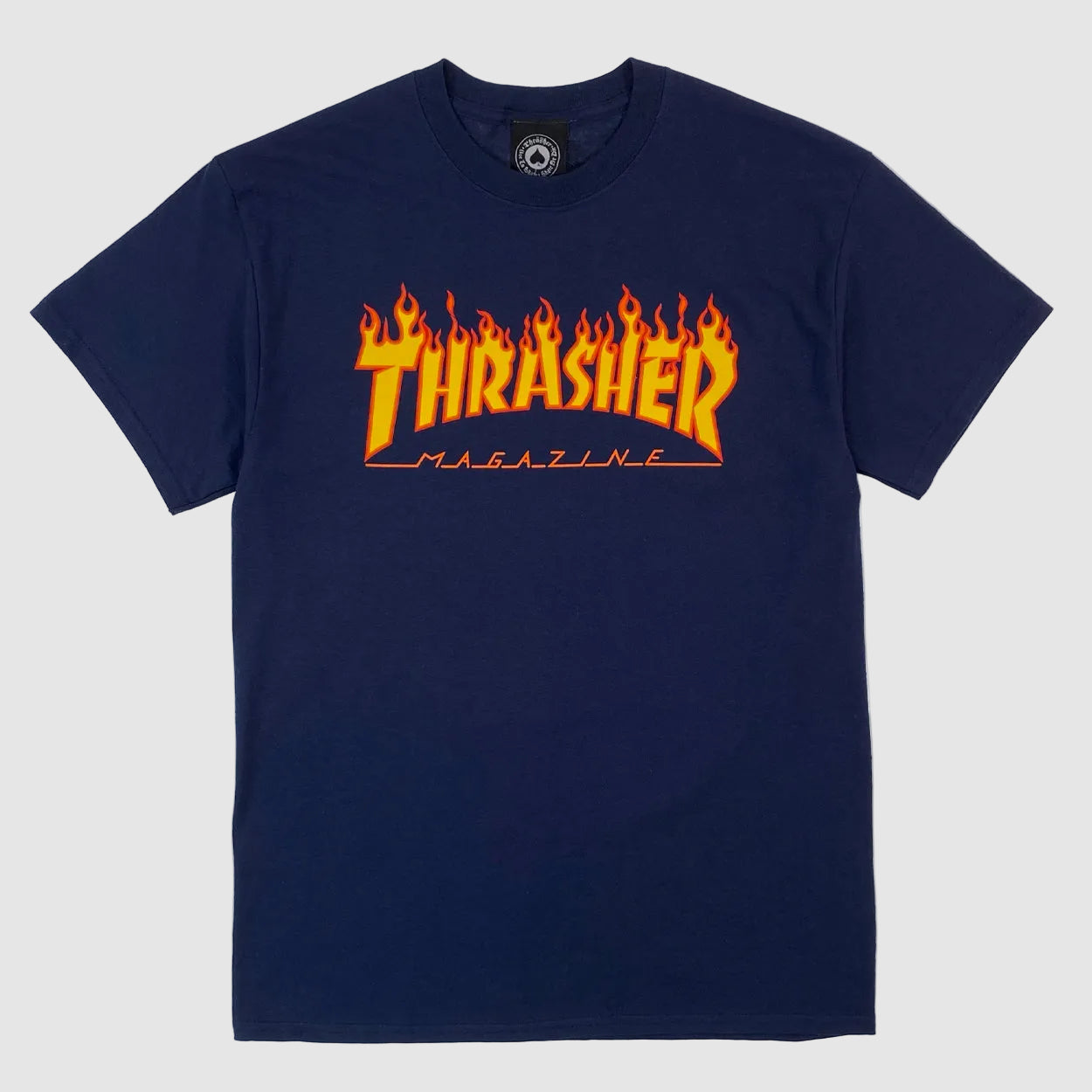 Thrasher Flame Logo T Shirt - Navy - Prime Delux Store