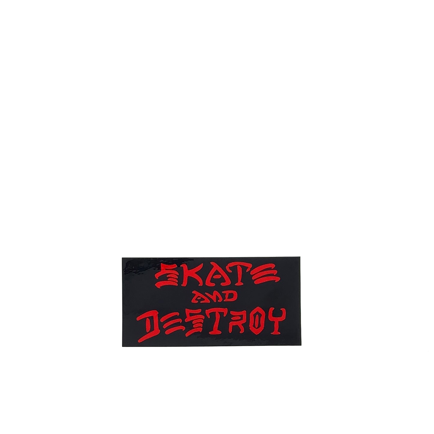 Thrasher Skate and Destroy Sticker - Black / Red - Prime Delux Store