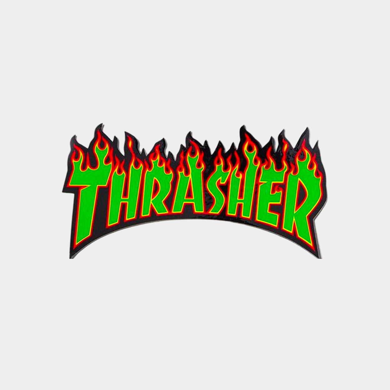 Thrasher Flame Logo Sticker Medium - Assorted - Prime Delux Store