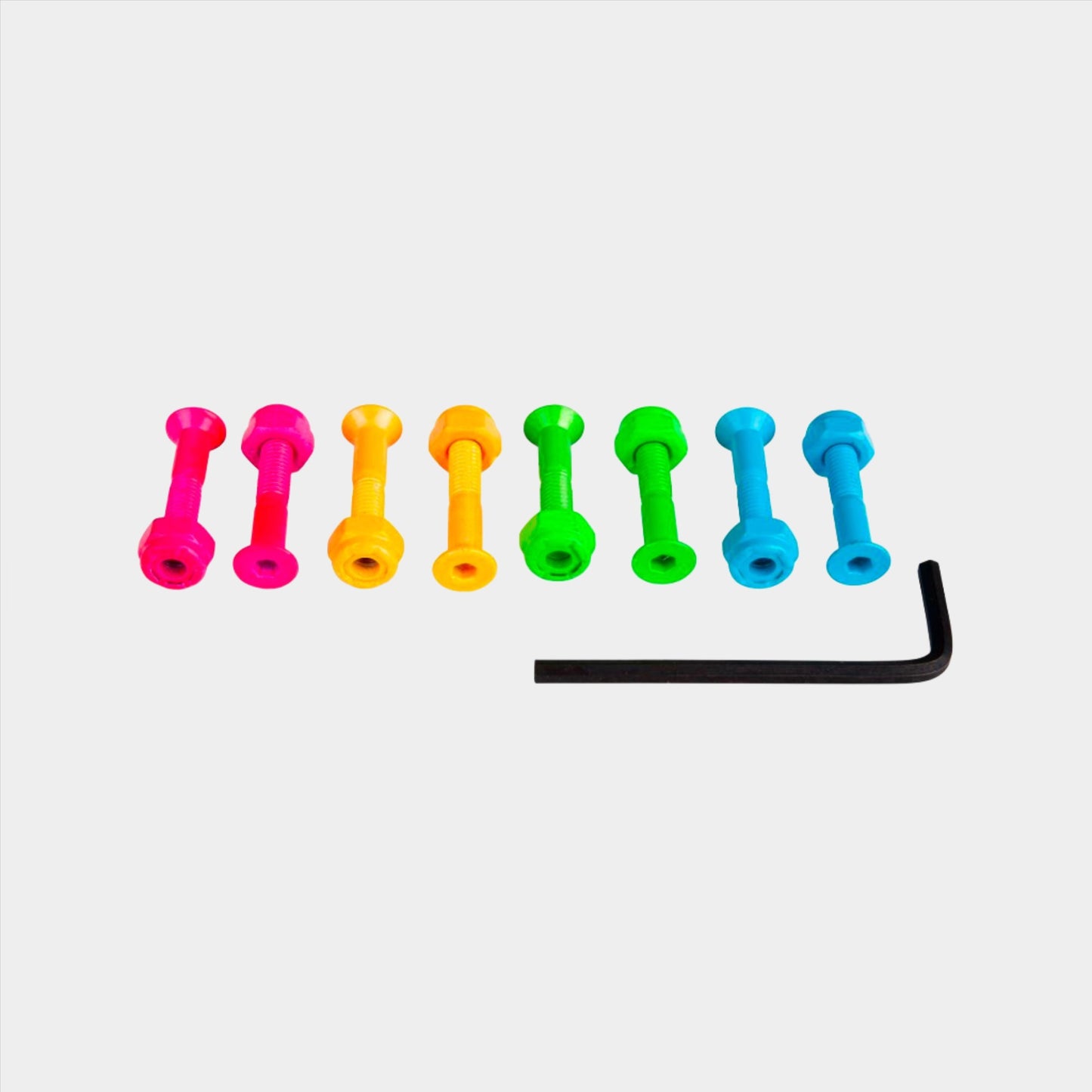 Sushi 1" Allen Key Truck Bolts (pk 8) pink/green/orange/blue - Prime Delux Store