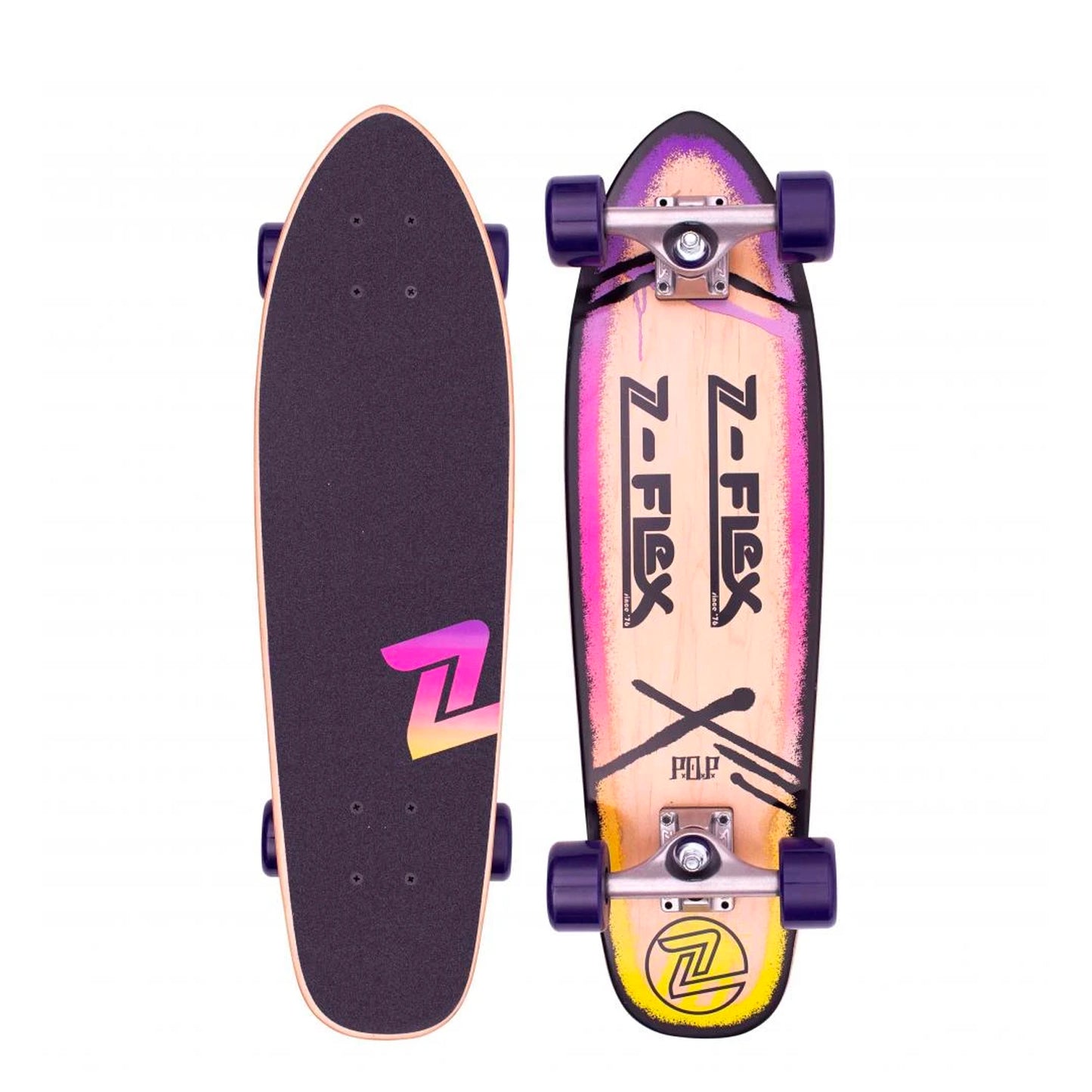 Z-Flex Cruiser P.O.P Longboard 27" - Purple Fade - Prime Delux Store