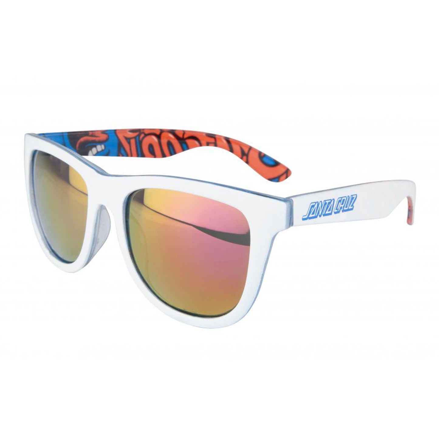 Santa Cruz Screaming Insider Sunglasses - White / Blue - Prime Delux Store