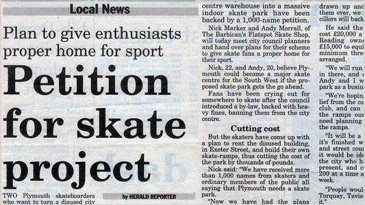 Indoor Skatepark Plans 1997