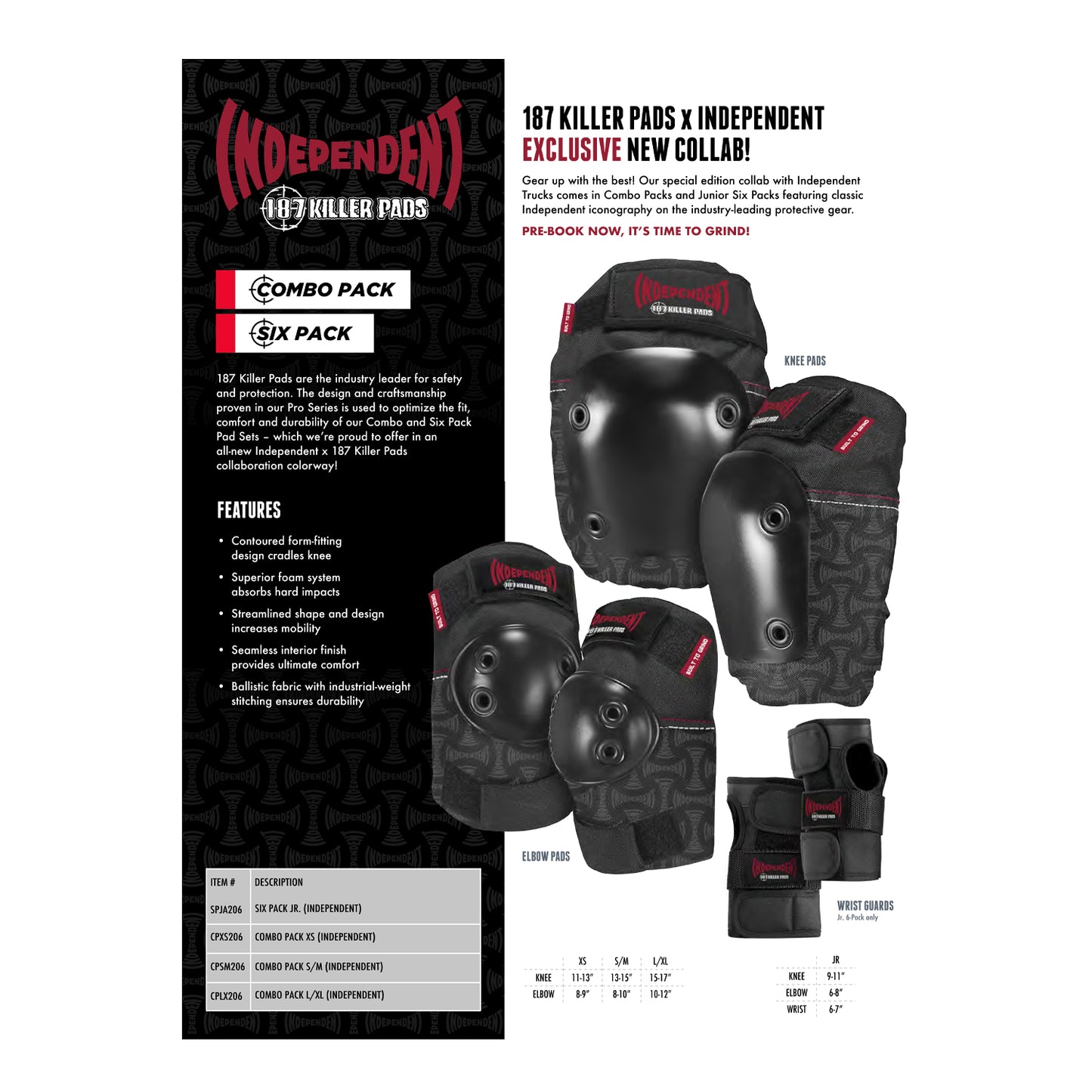 187 Killer Pads x Independent Six Pack HO23 Quick Strike - Prime Delux Store