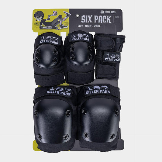 187 Killer Pads Adult Six Pack Set - Black - Prime Delux Store