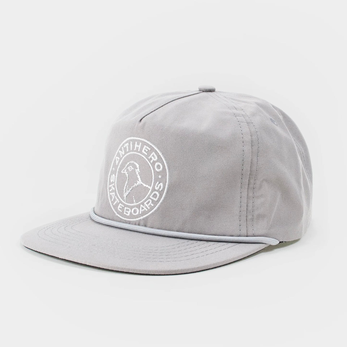 Anti Hero Basic Pidgeon Round Snapback Cap - Grey - Prime Delux Store