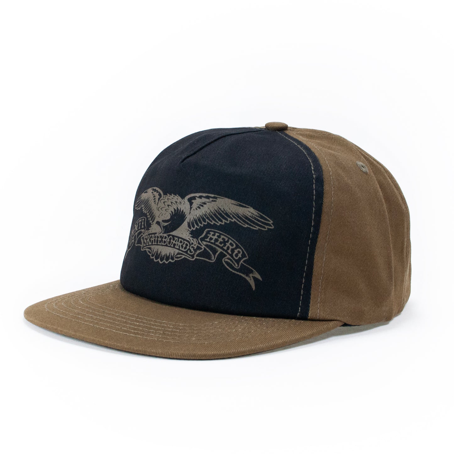 Anti Hero Basic Pidgeon Round Snapback Cap - Olive/ Black - Prime Delux Store