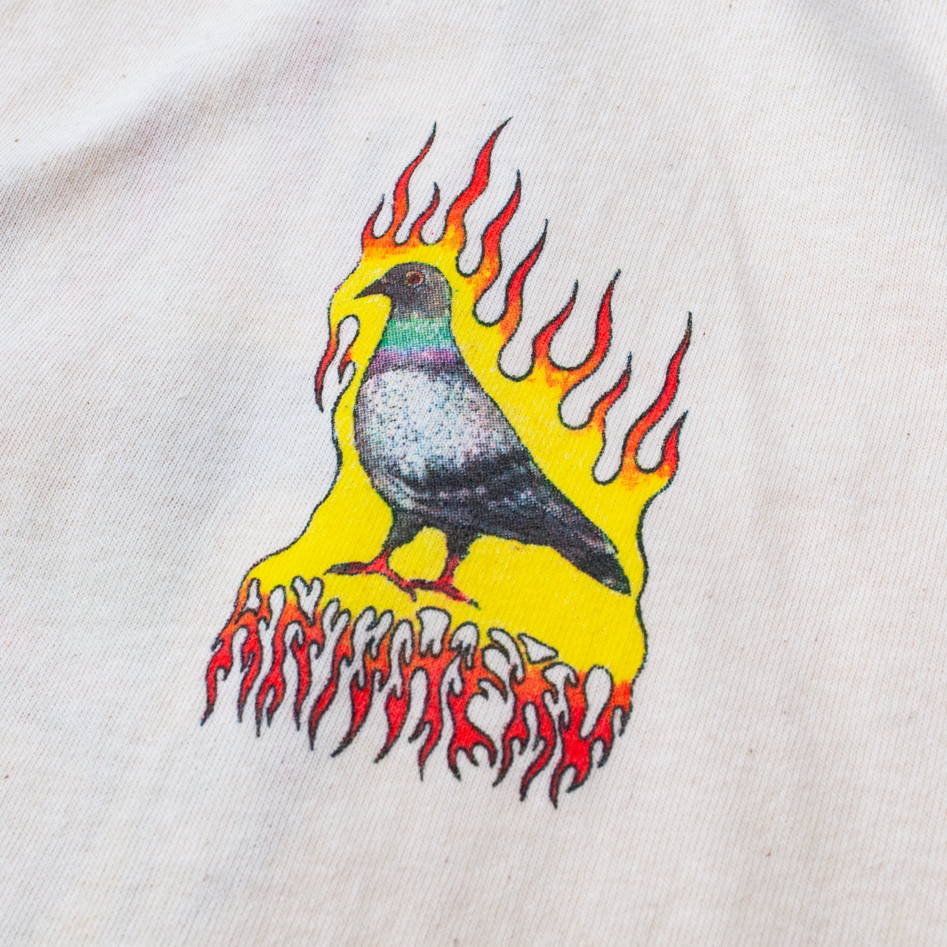 Anti Hero Flame Pidgeon T-shirt - Natural/ Multi - Prime Delux Store